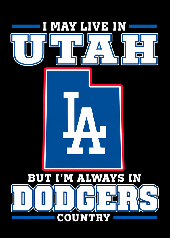 Los Angeles Dodgers Utah Country Ceramic Fridge Magnet - 5 x 7 cm