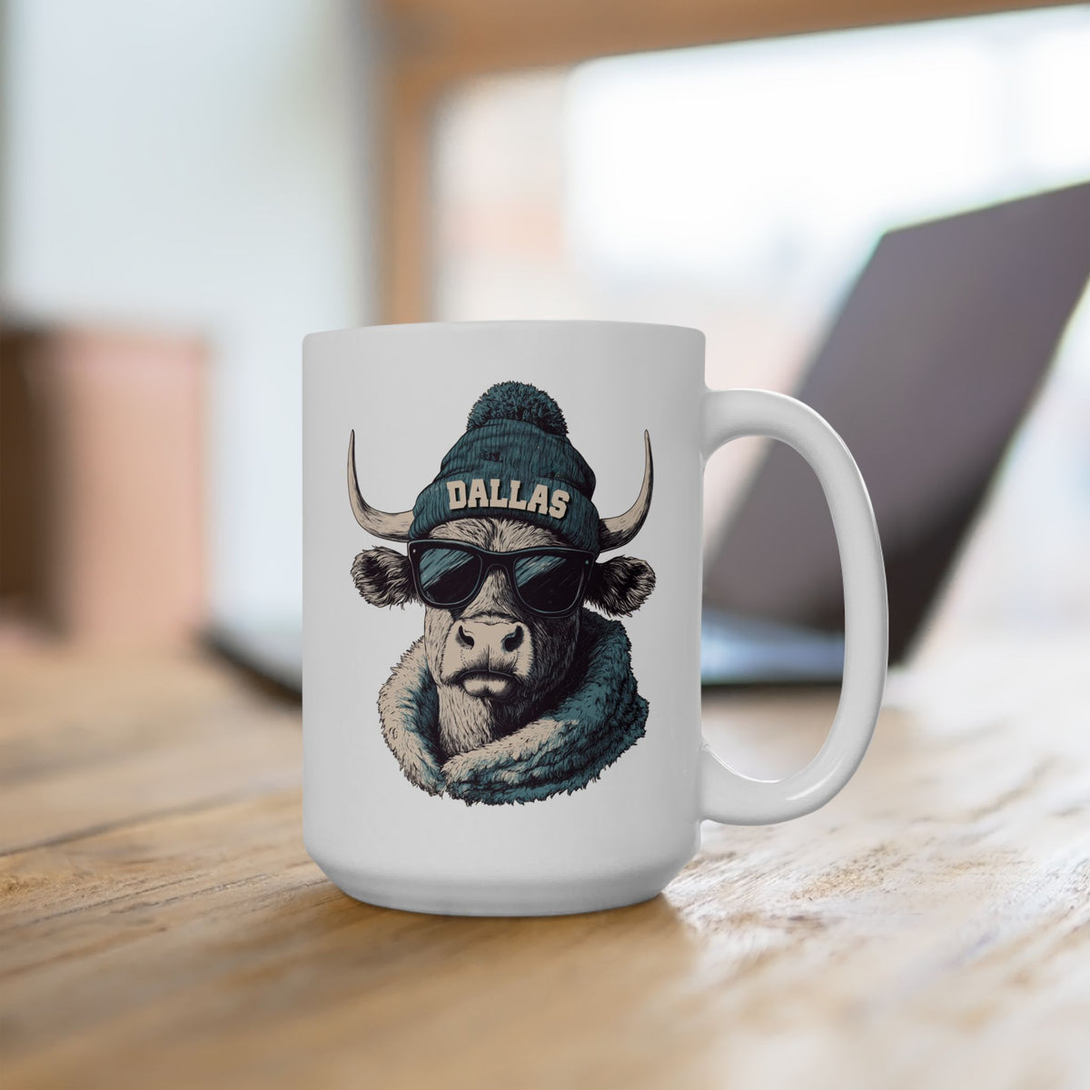 Dallas Cowboys Spirit Animal Ceramic Mug – Design 2 | Football Fan Gift