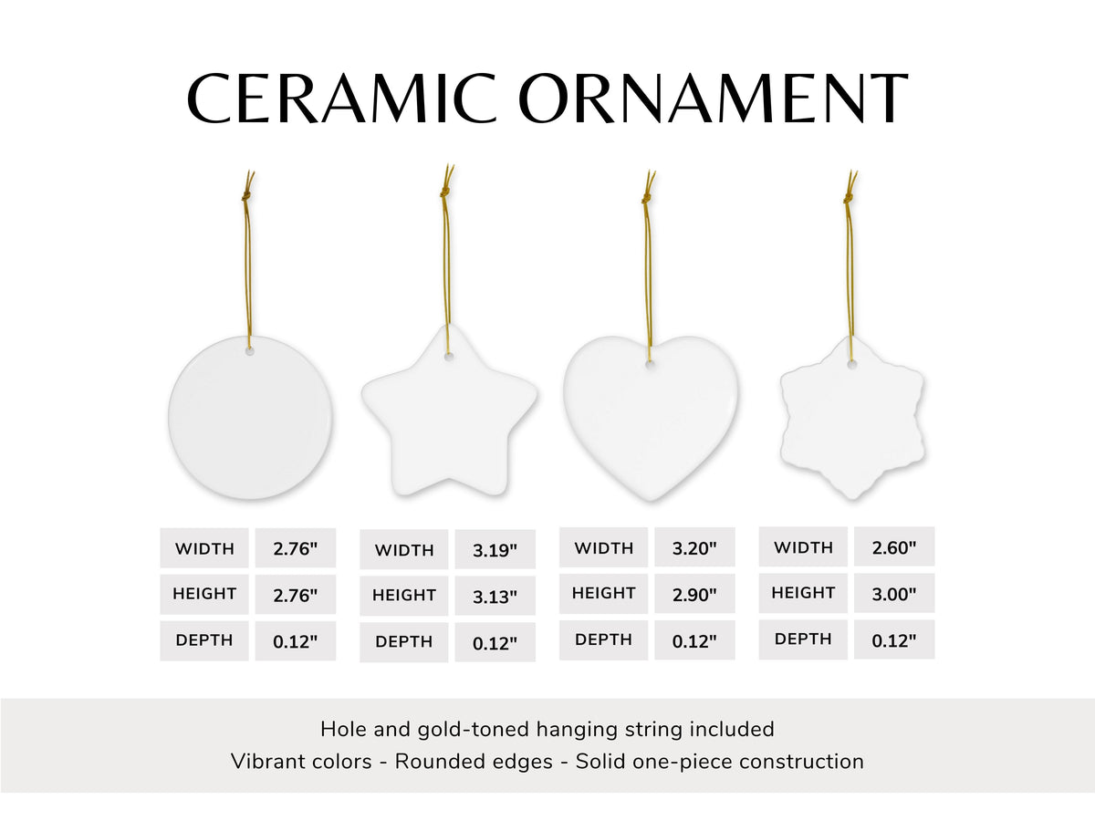 New Orleans Saints Spirit Animal Ceramic Ornament | Christmas Gift
