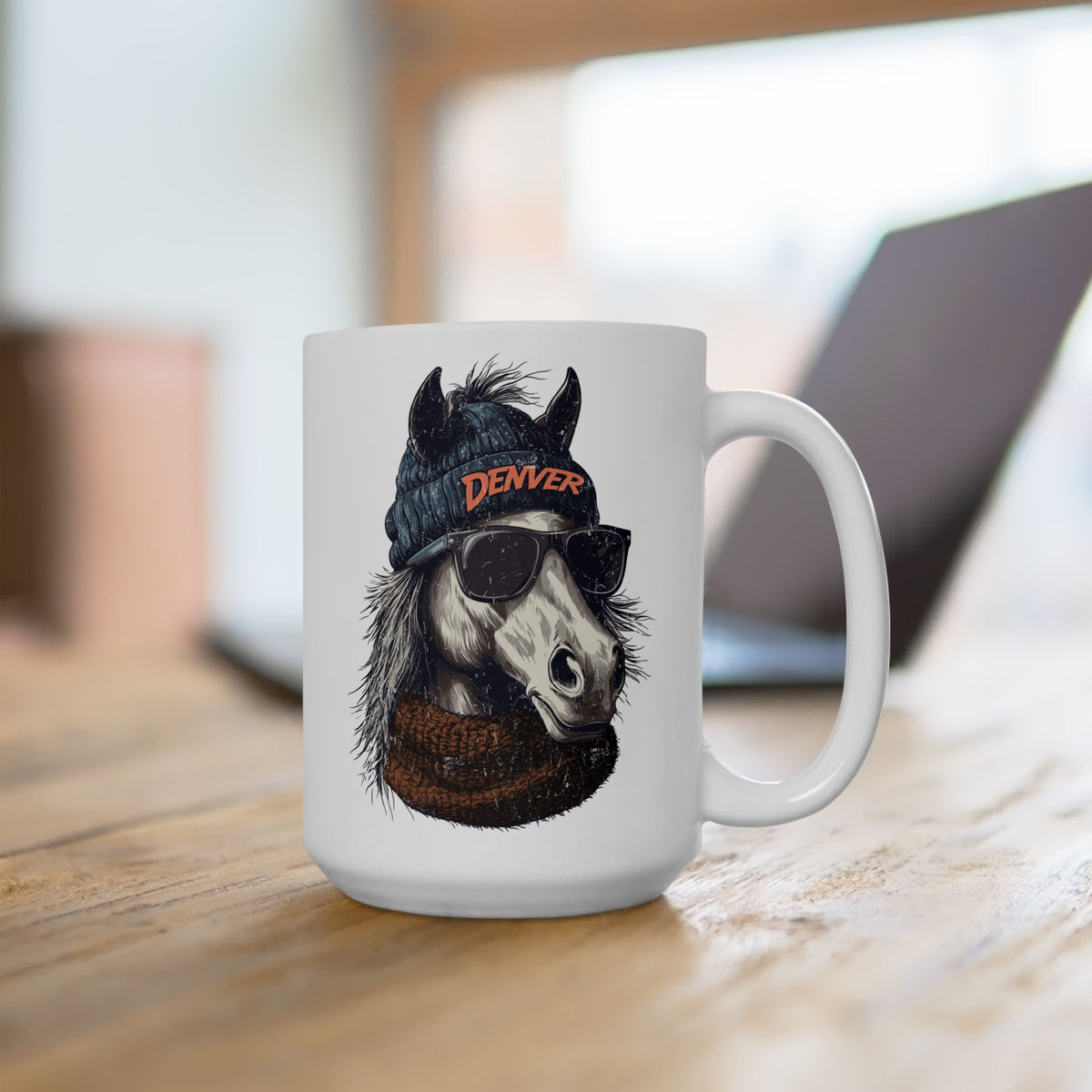 Denver Broncos Spirit Animal Ceramic Mug | Football Fan Gift