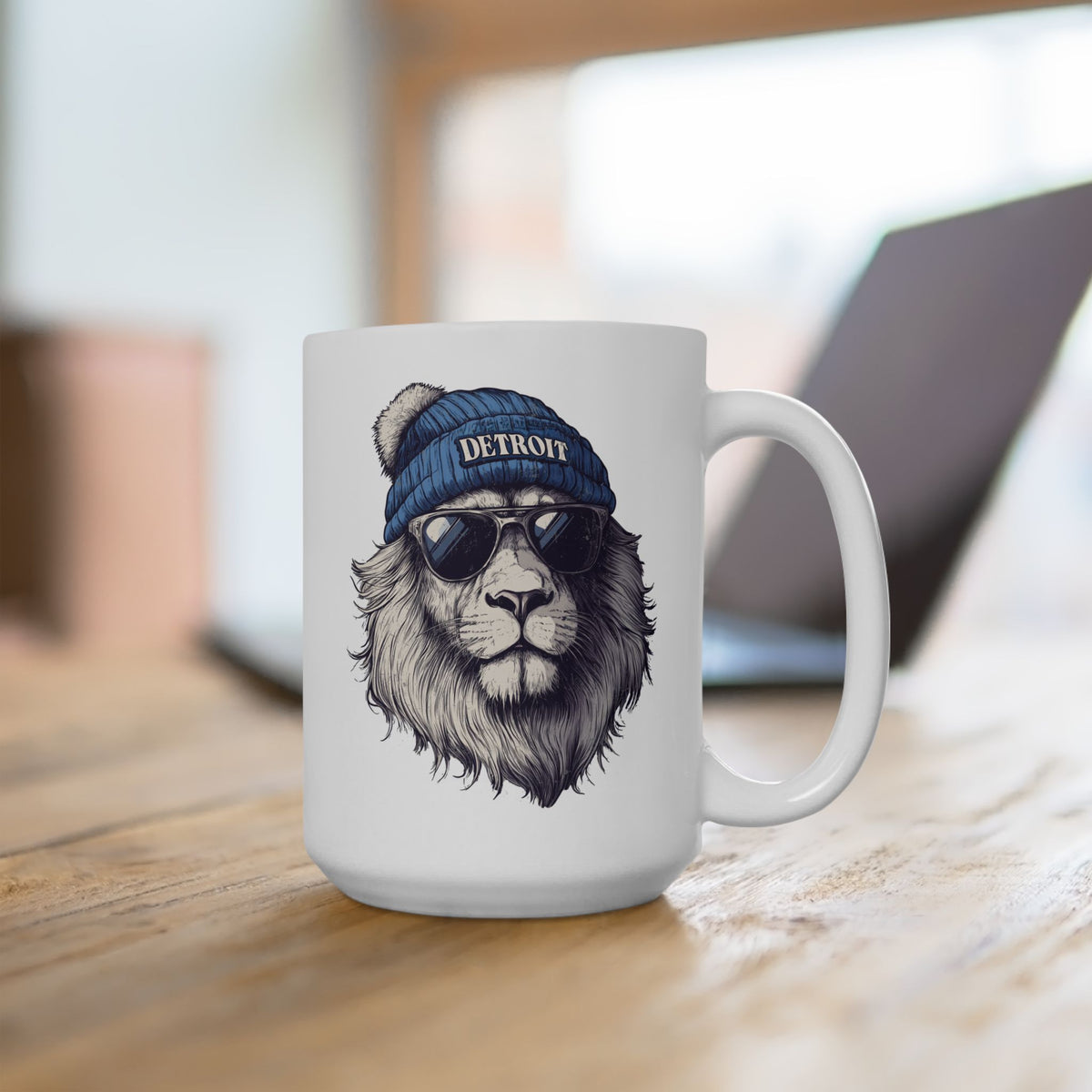 Detroit Lions Spirit Animal Ceramic Mug | Football Fan Gift