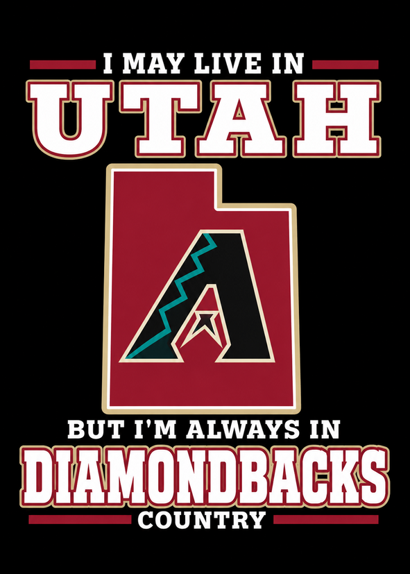Arizona Diamondbacks Utah Country Ceramic Fridge Magnet - 5 x 7 cm