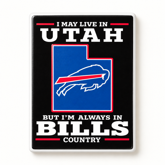 Buffalo Bills Utah Country Ceramic Fridge Magnet - 5 x 7 cm