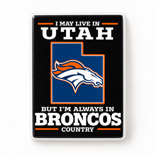 Denver Broncos Utah Country Ceramic Fridge Magnet - 5 x 7 cm