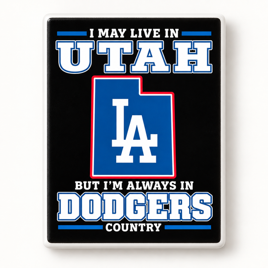 Los Angeles Dodgers Utah Country Ceramic Fridge Magnet - 5 x 7 cm