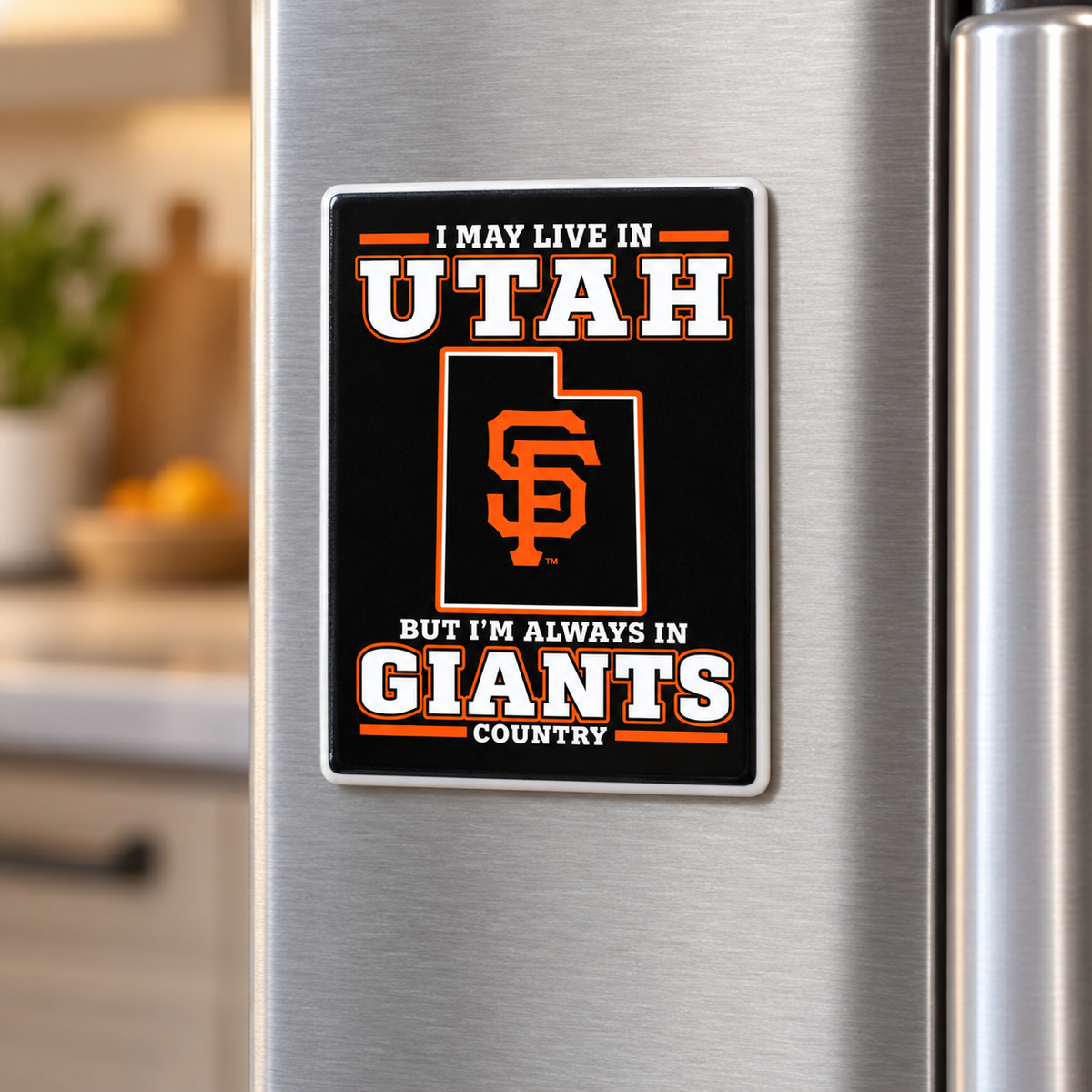 San Francisco Giants Utah Country Ceramic Fridge Magnet - 5 x 7 cm