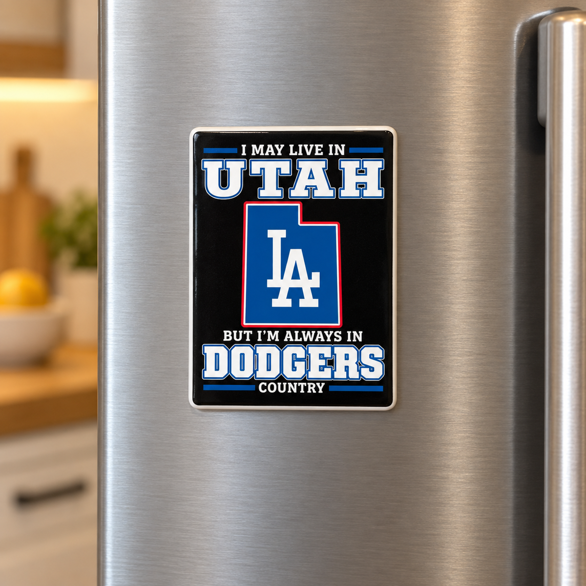 Los Angeles Dodgers Utah Country Ceramic Fridge Magnet - 5 x 7 cm