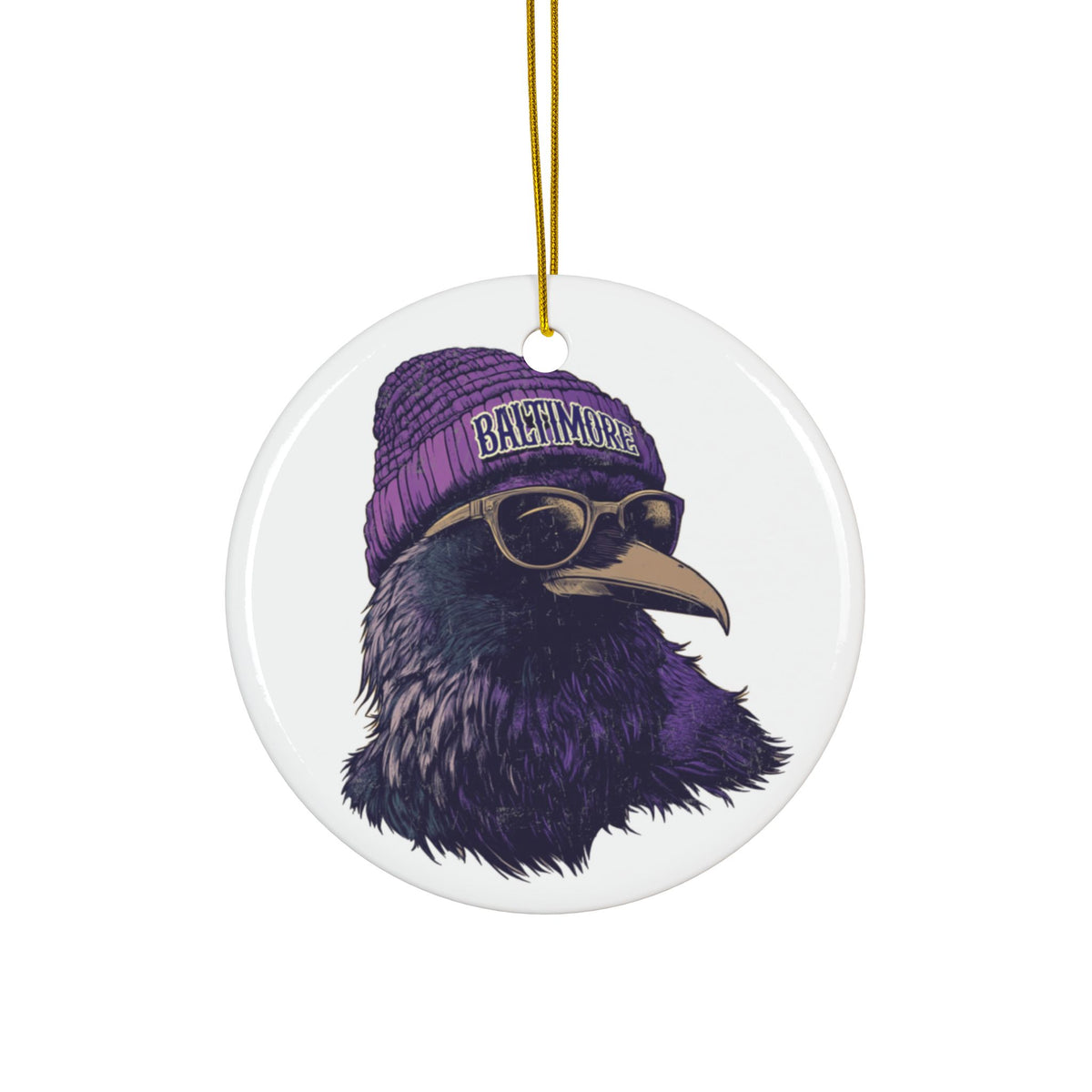 Baltimore Ravens Spirit Animal Ceramic Ornament | Christmas Gift