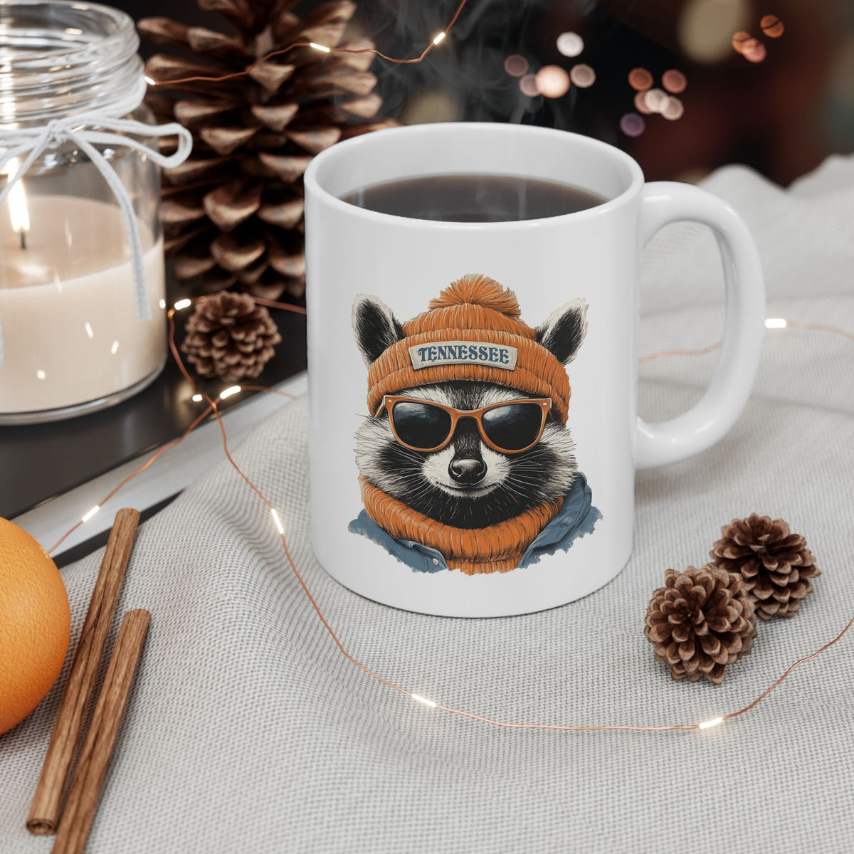 Tennessee Titans Spirit Animal Ceramic Mug – Orange Hat | Football Fan Gift