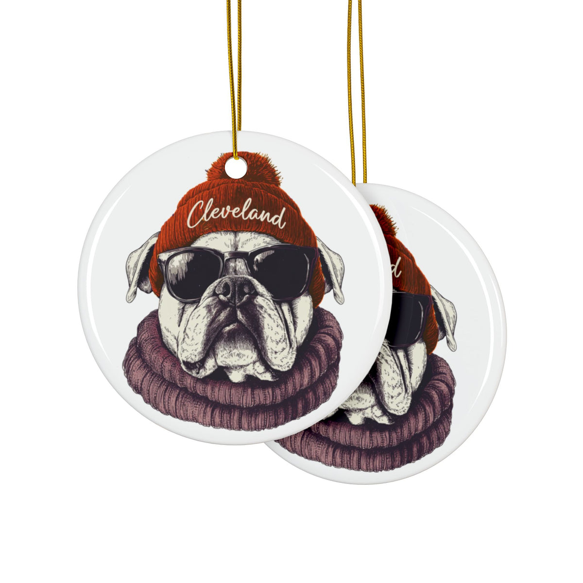 Cleveland Browns Spirit Animal Ceramic Ornament | Christmas Gift