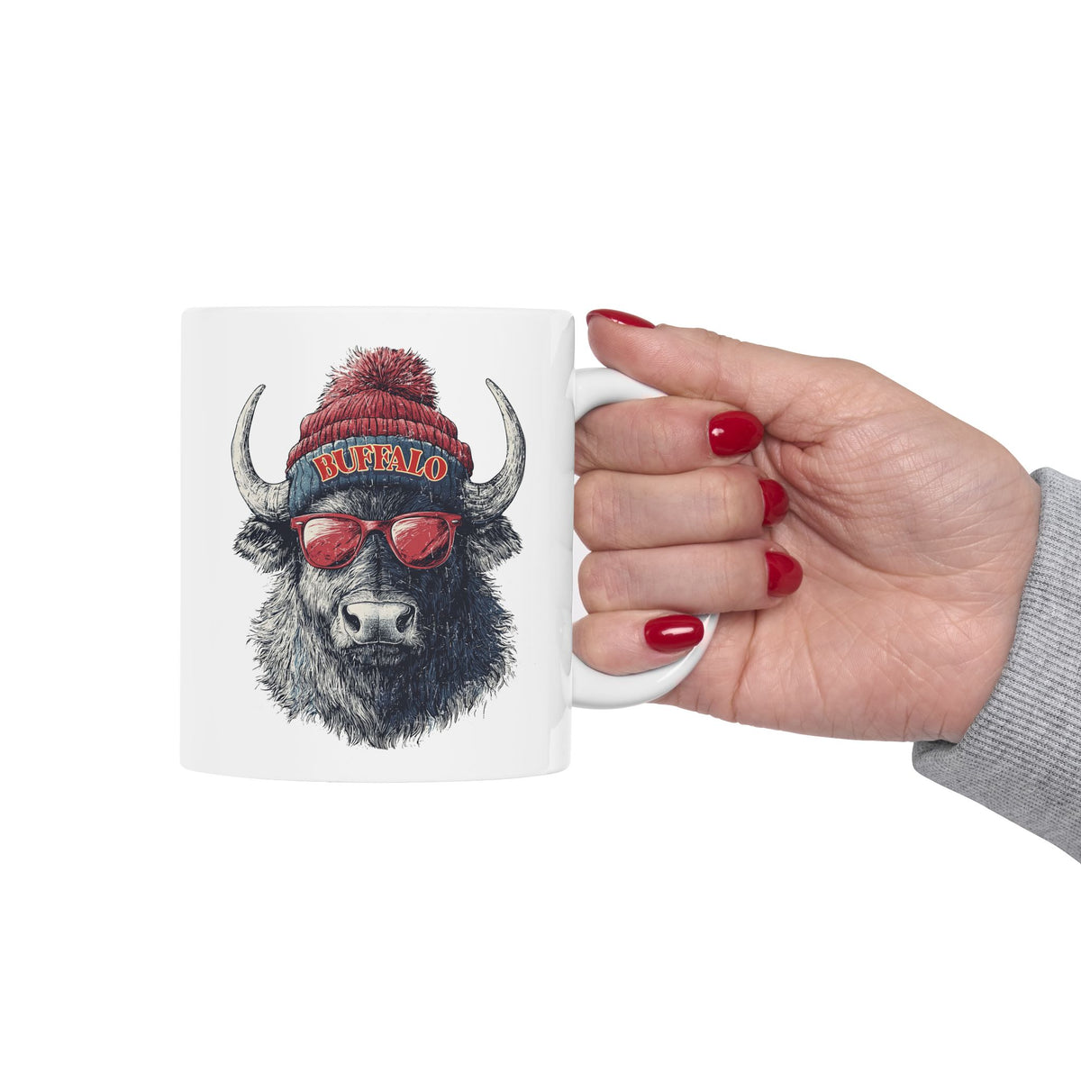 Buffalo Bills Spirit Animal Ceramic Mug | Football Fan Gift