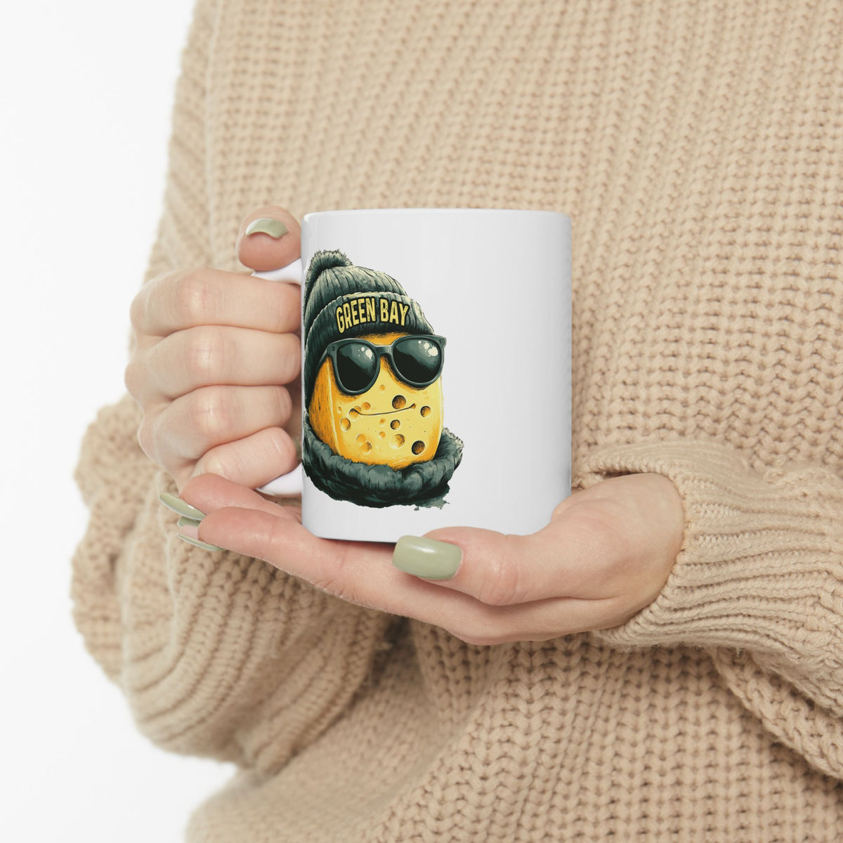Green Bay Packers Spirit Animal Ceramic Mug – Cheesehead | Football Fan Gift