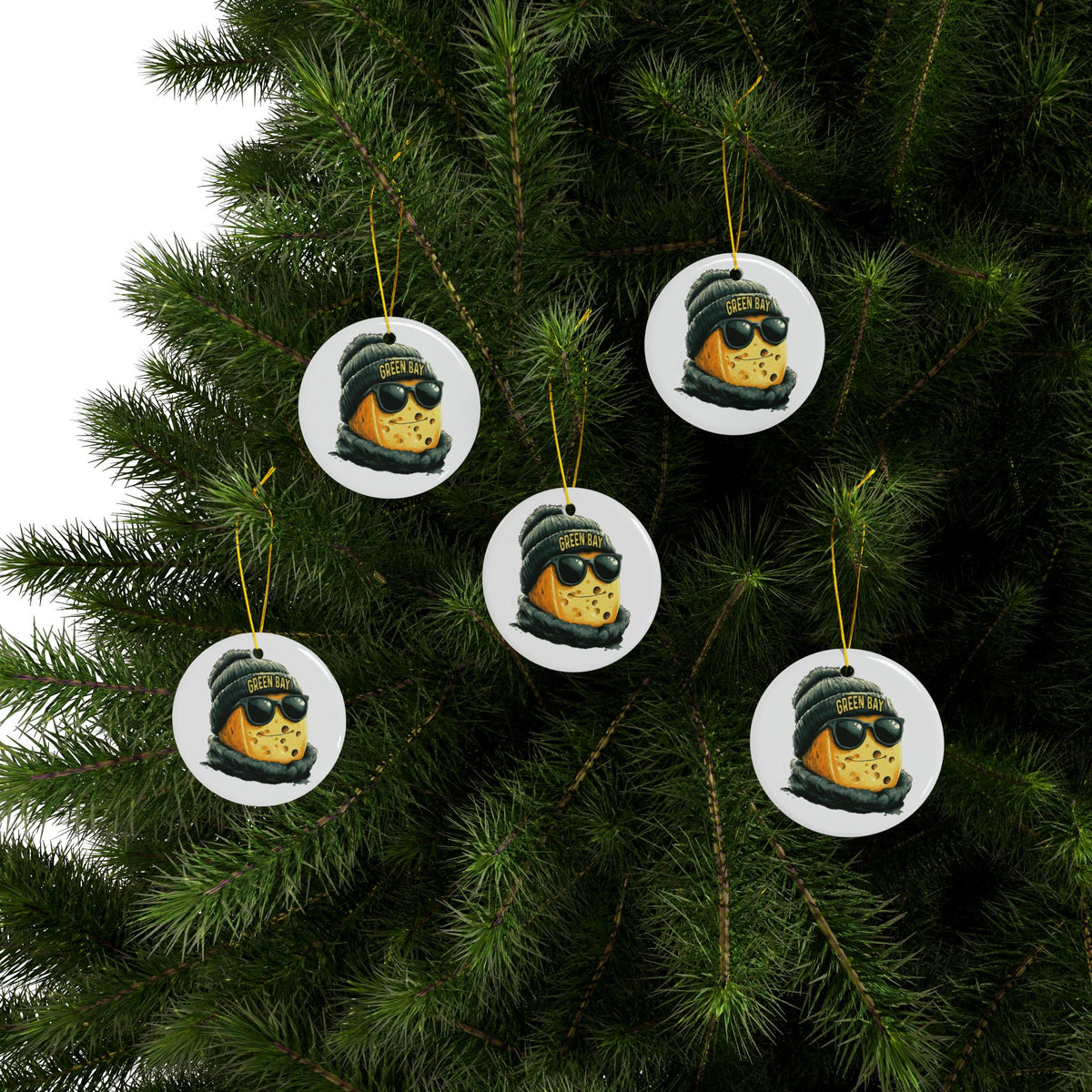 Green Bay Packers Spirit Animal Ceramic Ornament – Design 1 | Christmas Gift