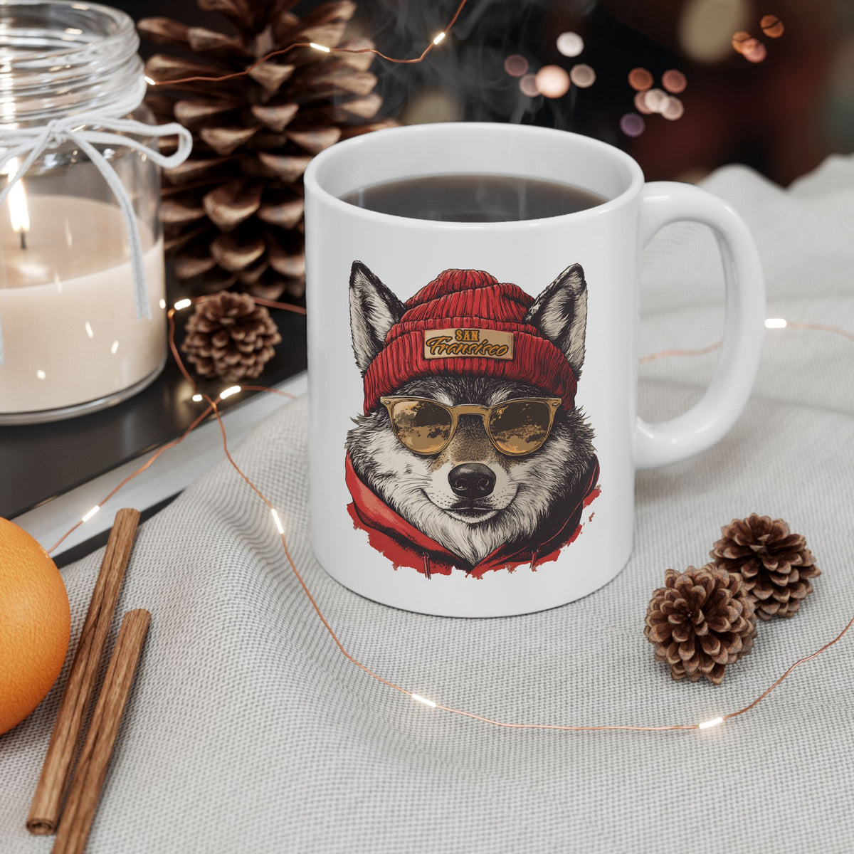 San Francisco 49ers Spirit Animal Ceramic Mug | Football Fan Gift