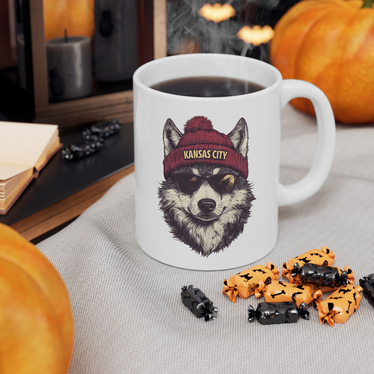 Kansas City Chiefs Spirit Animal Ceramic Mug | Football Fan Gift