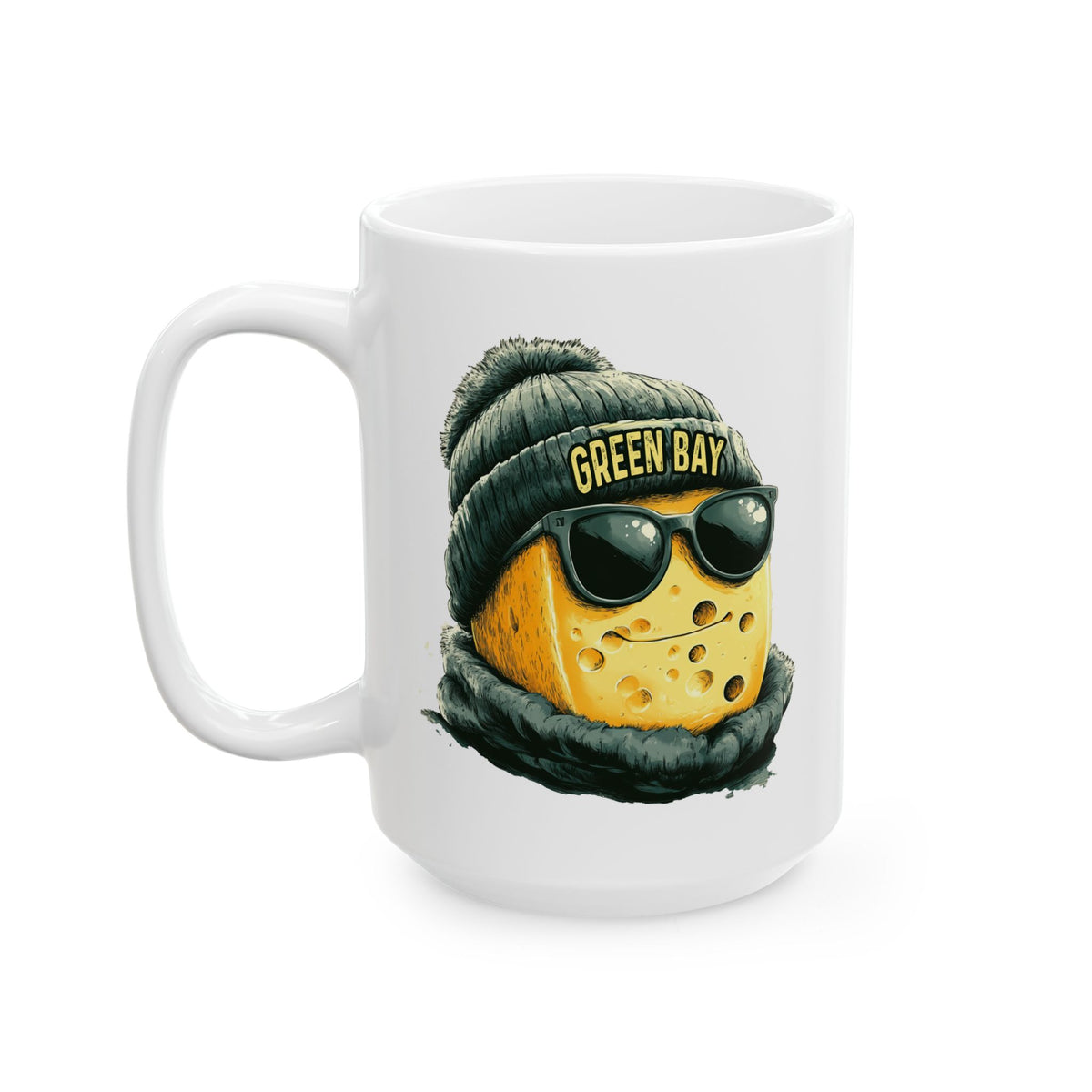 Green Bay Packers Spirit Animal Ceramic Mug – Cheesehead | Football Fan Gift