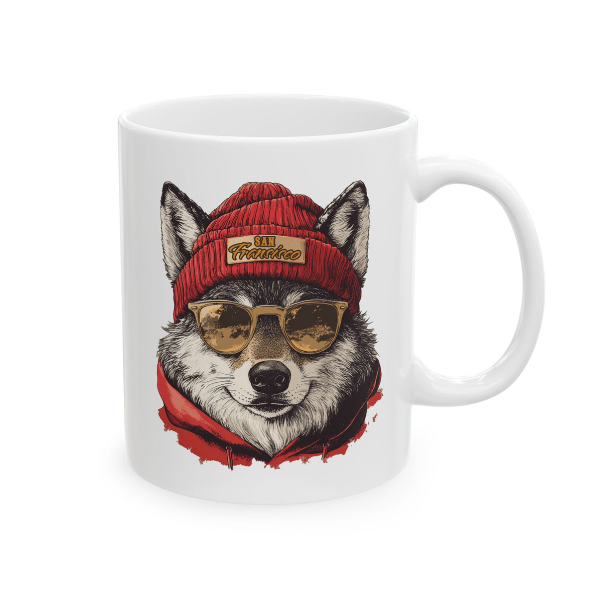 San Francisco 49ers Spirit Animal Ceramic Mug | Football Fan Gift