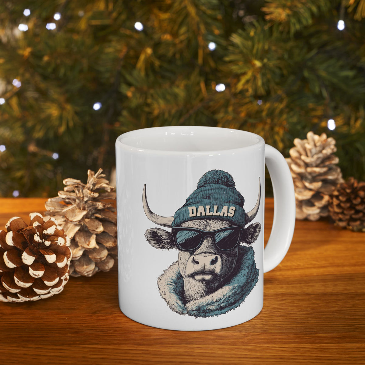 Dallas Cowboys Spirit Animal Ceramic Mug – Design 2 | Football Fan Gift