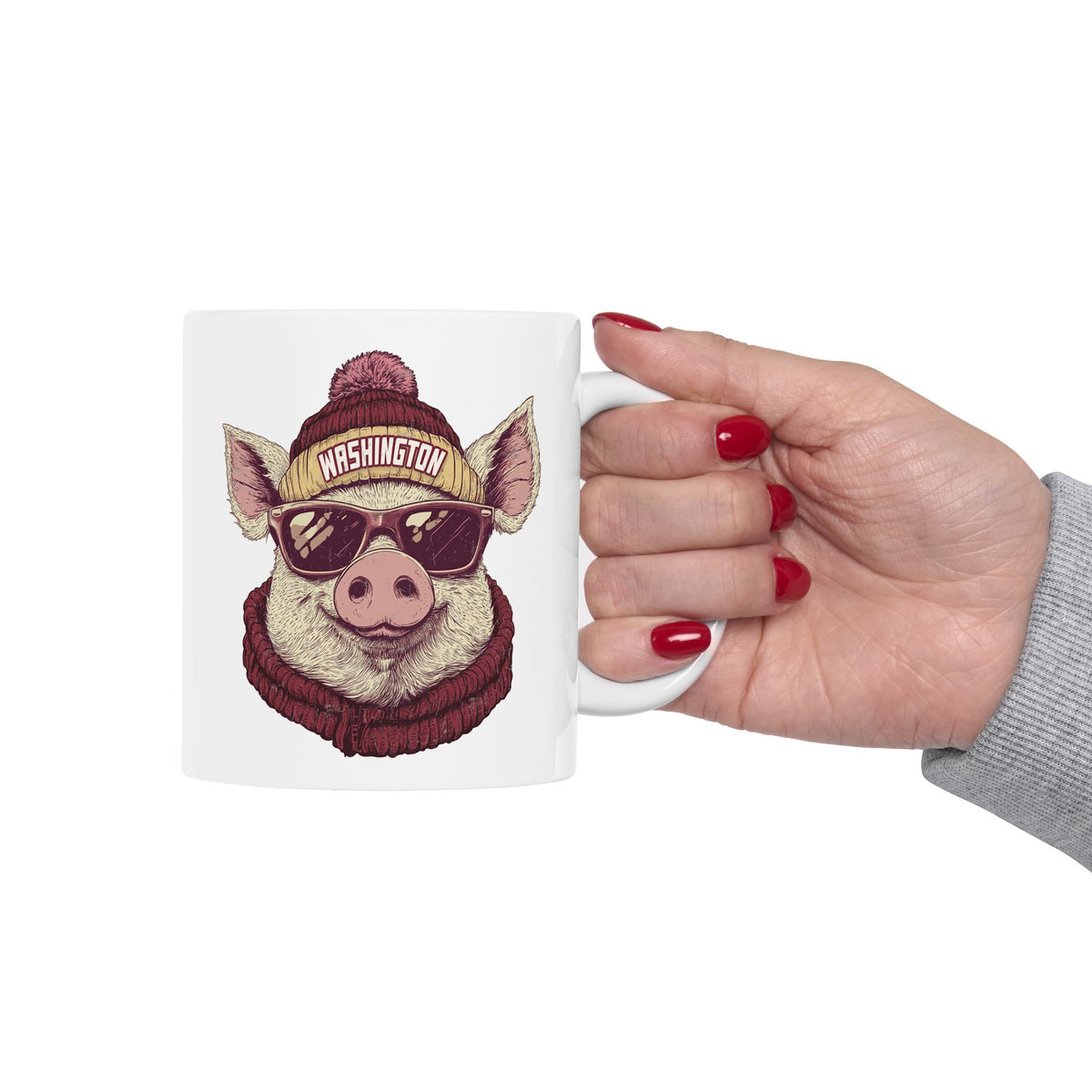 Washington Football Spirit Animal Ceramic Mug | Football Fan Gift
