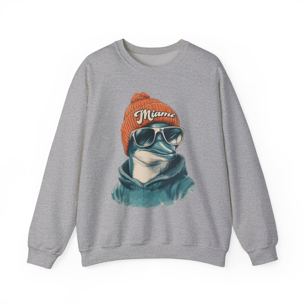 Miami Dolphins Spirit Animal Crewneck Sweatshirt | Football Fan Gift