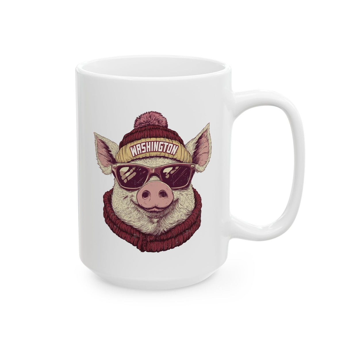 Washington Football Spirit Animal Ceramic Mug | Football Fan Gift