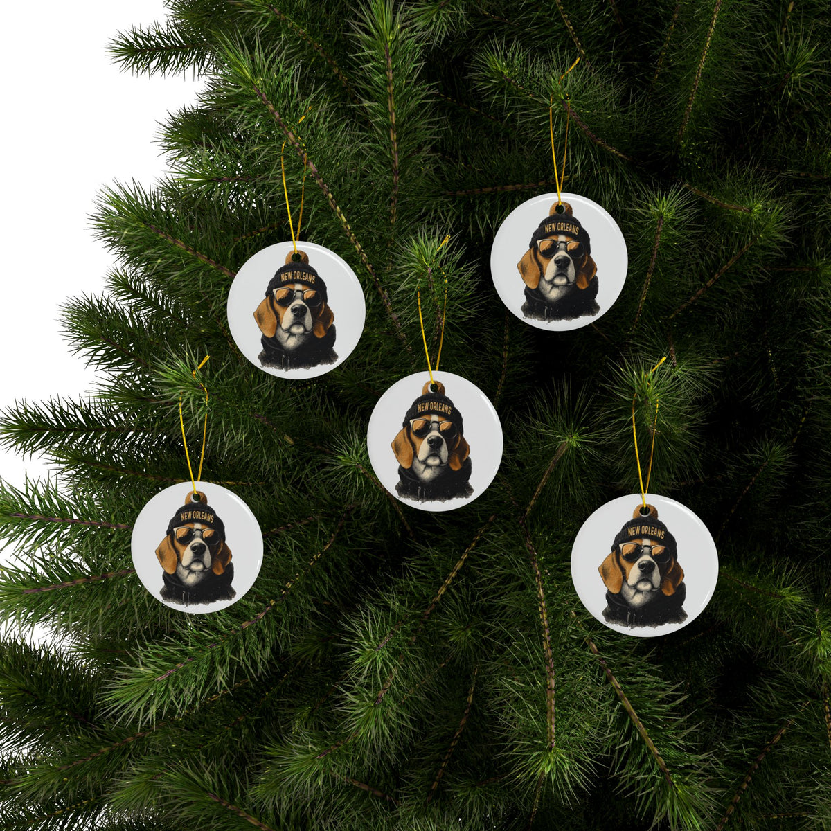 New Orleans Saints Spirit Animal Ceramic Ornament | Christmas Gift