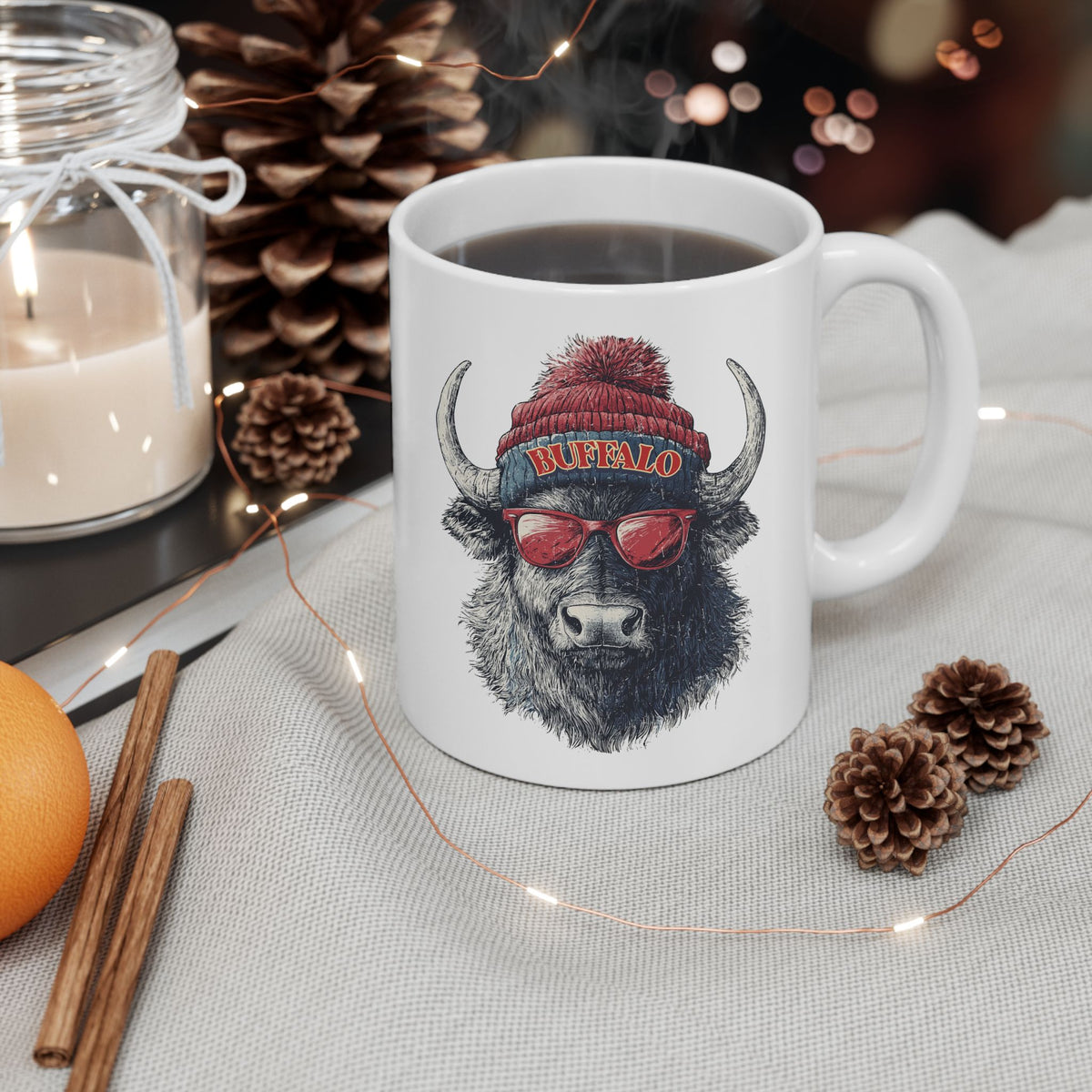 Buffalo Bills Spirit Animal Ceramic Mug | Football Fan Gift