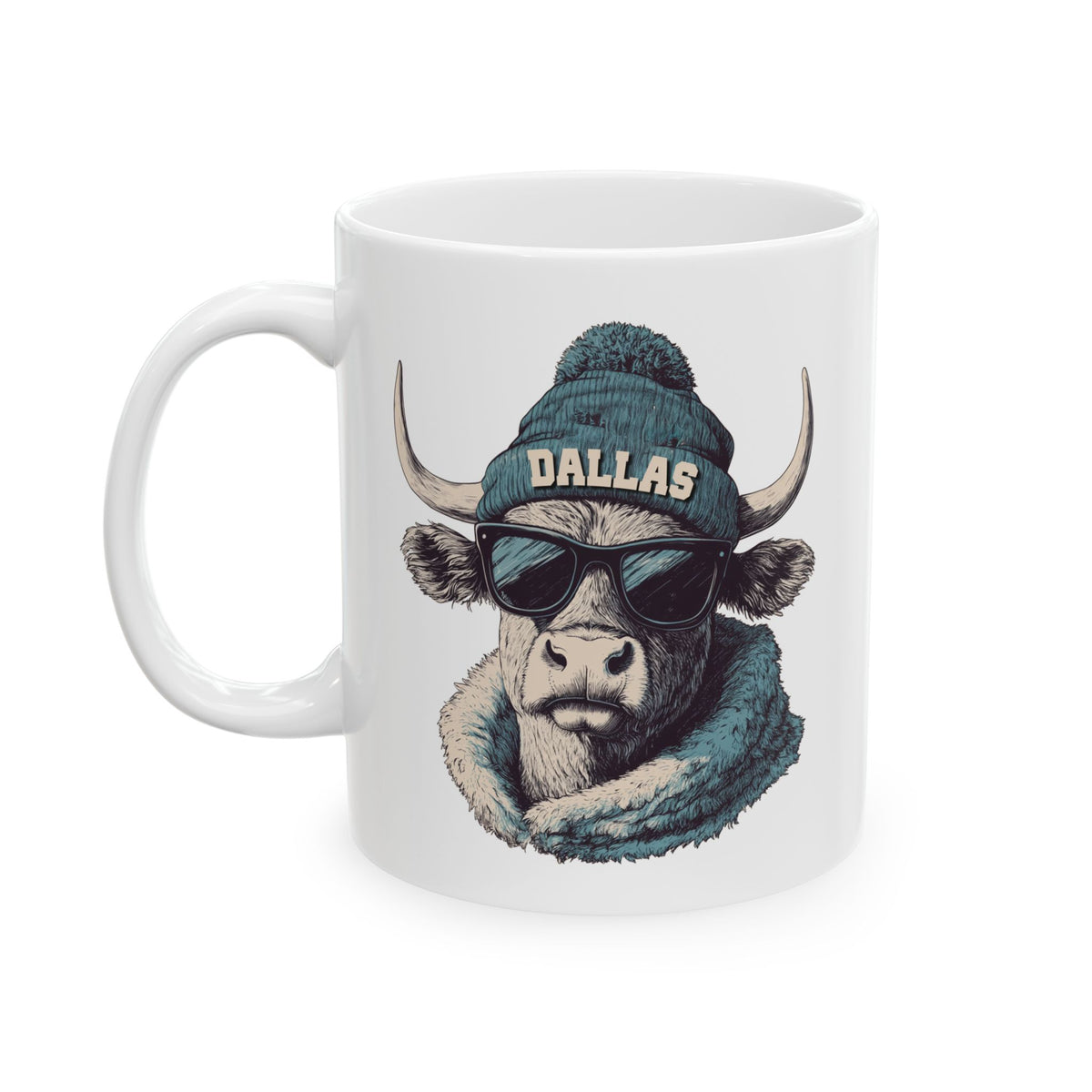 Dallas Cowboys Spirit Animal Ceramic Mug – Design 2 | Football Fan Gift