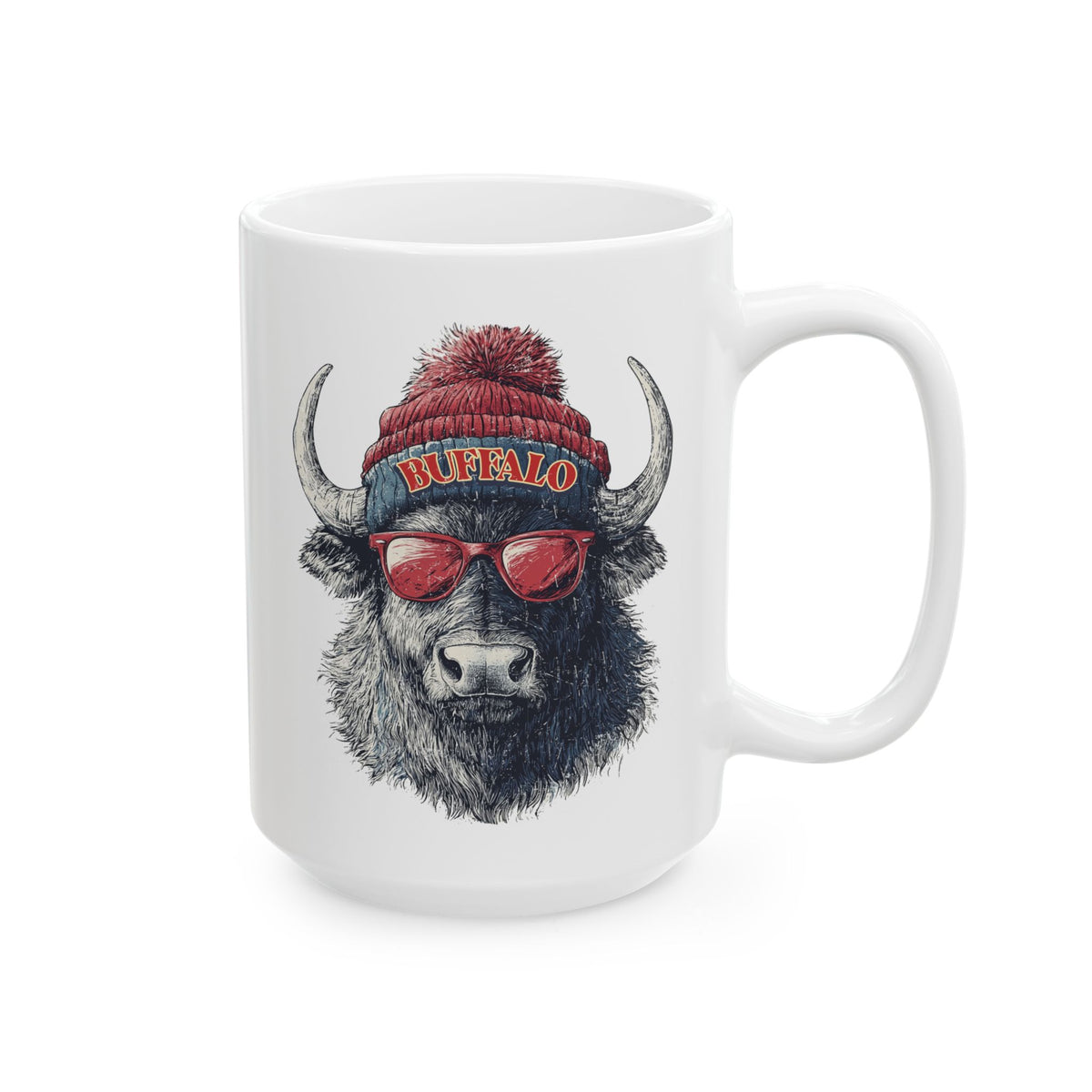 Buffalo Bills Spirit Animal Ceramic Mug | Football Fan Gift