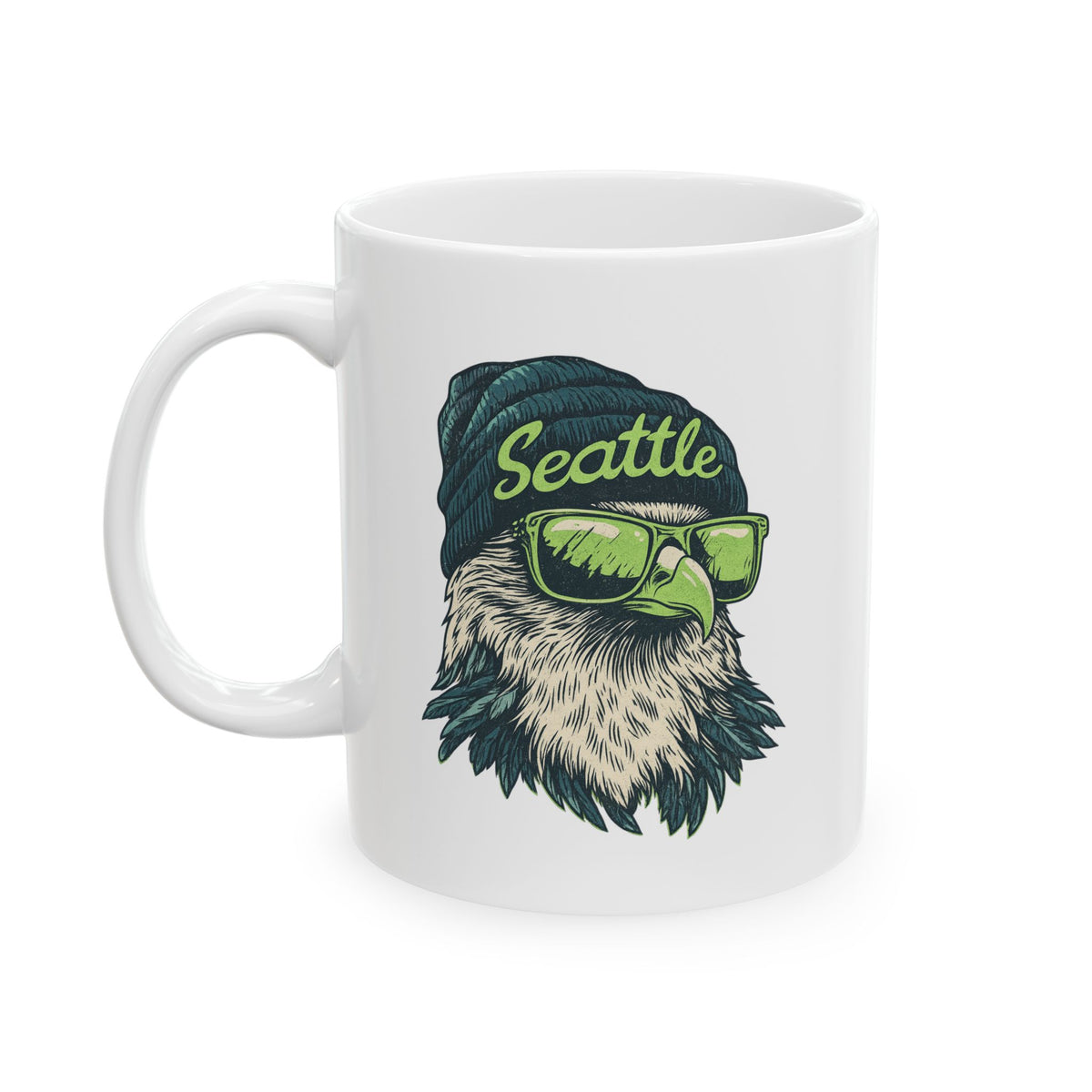 Seattle Seahawks Spirit Animal Ceramic Mug | Football Fan Gift