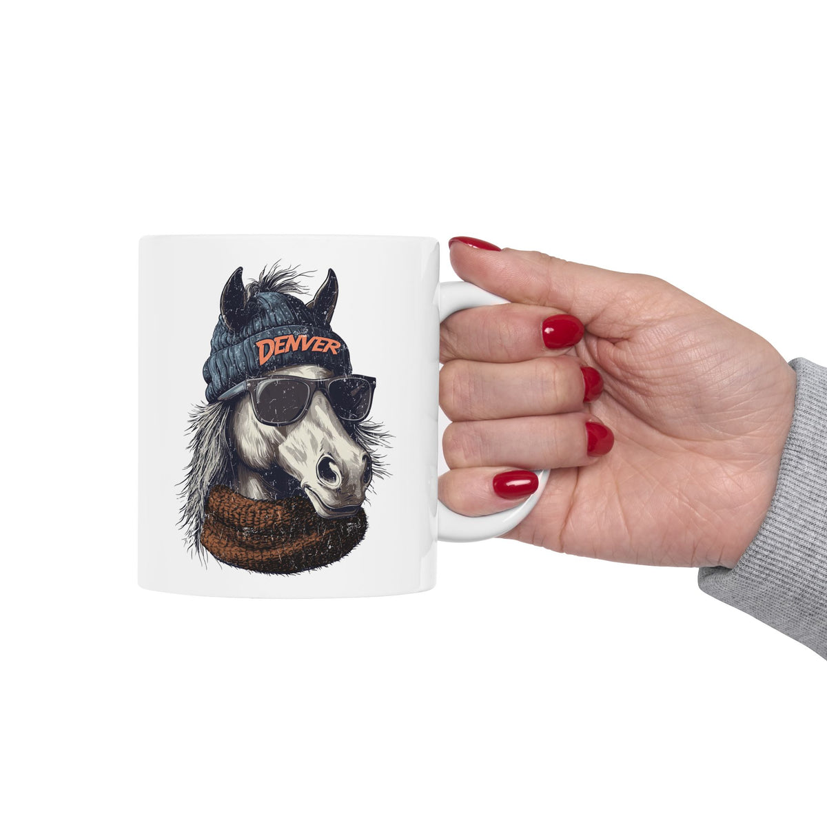 Denver Broncos Spirit Animal Ceramic Mug | Football Fan Gift