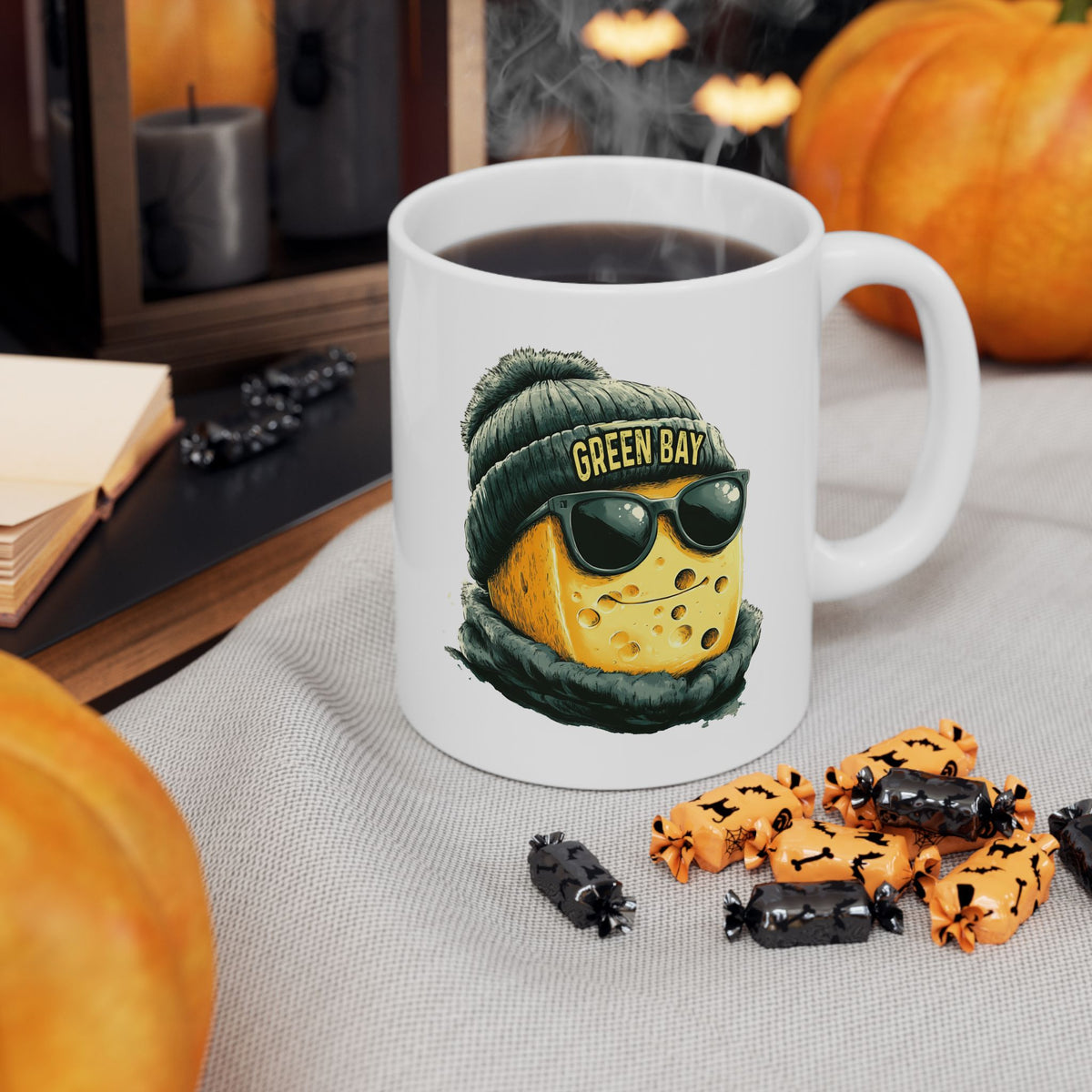 Green Bay Packers Spirit Animal Ceramic Mug – Cheesehead | Football Fan Gift
