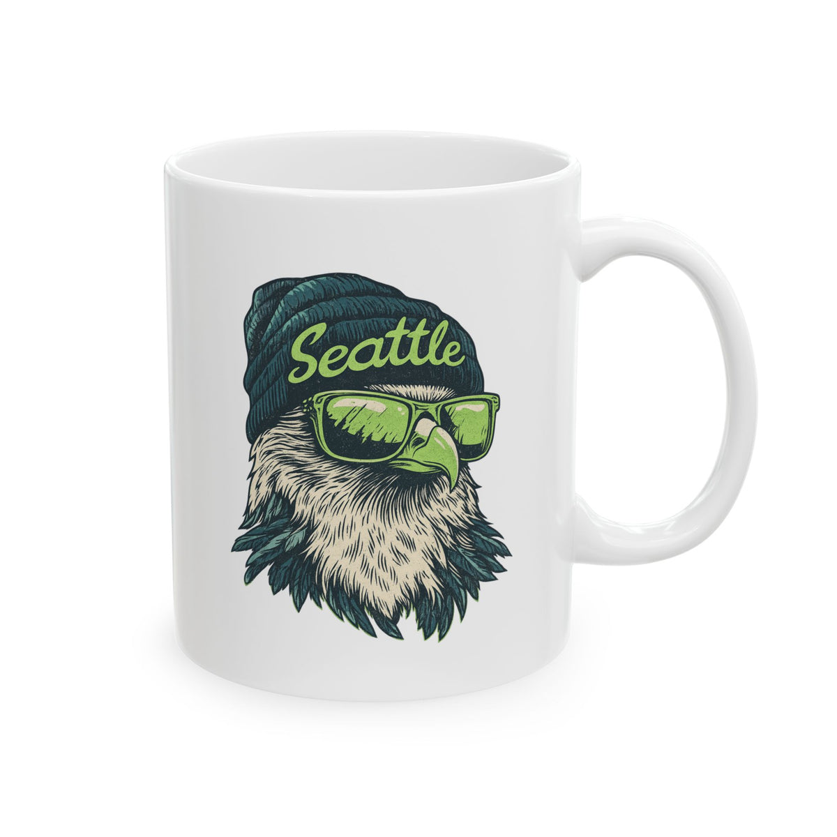 Seattle Seahawks Spirit Animal Ceramic Mug | Football Fan Gift