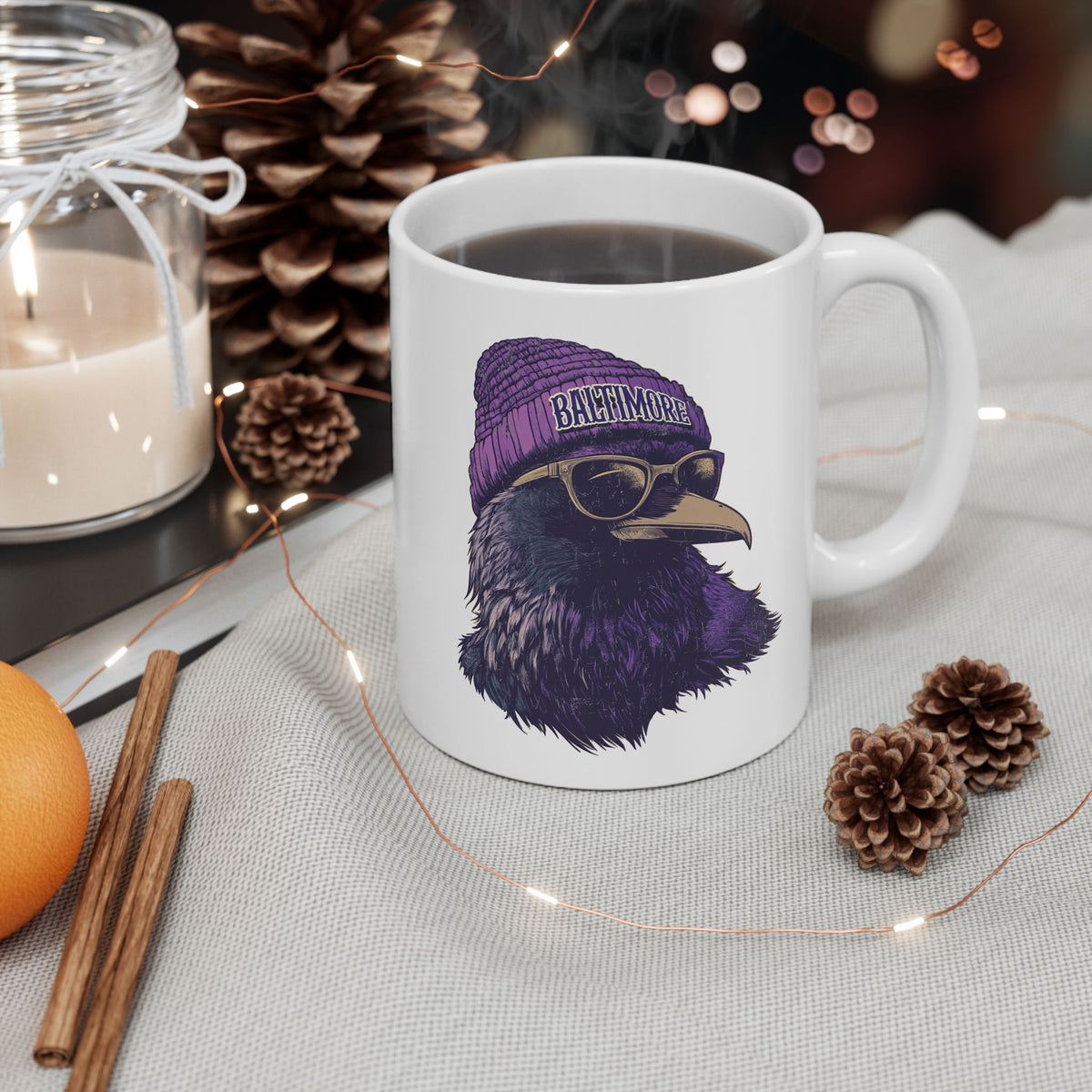 Baltimore Ravens Spirit Animal Ceramic Mug | Football Fan Gift