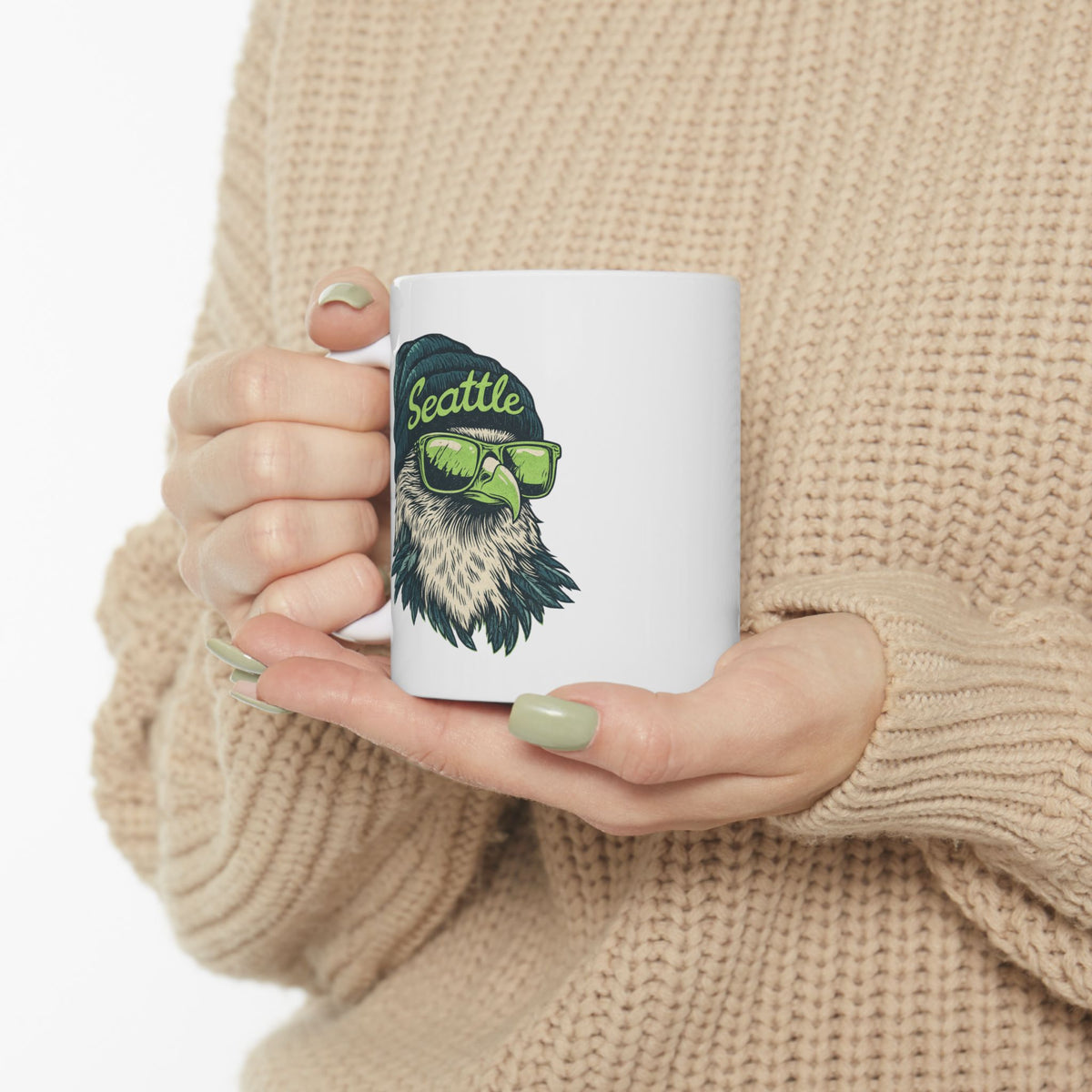Seattle Seahawks Spirit Animal Ceramic Mug | Football Fan Gift