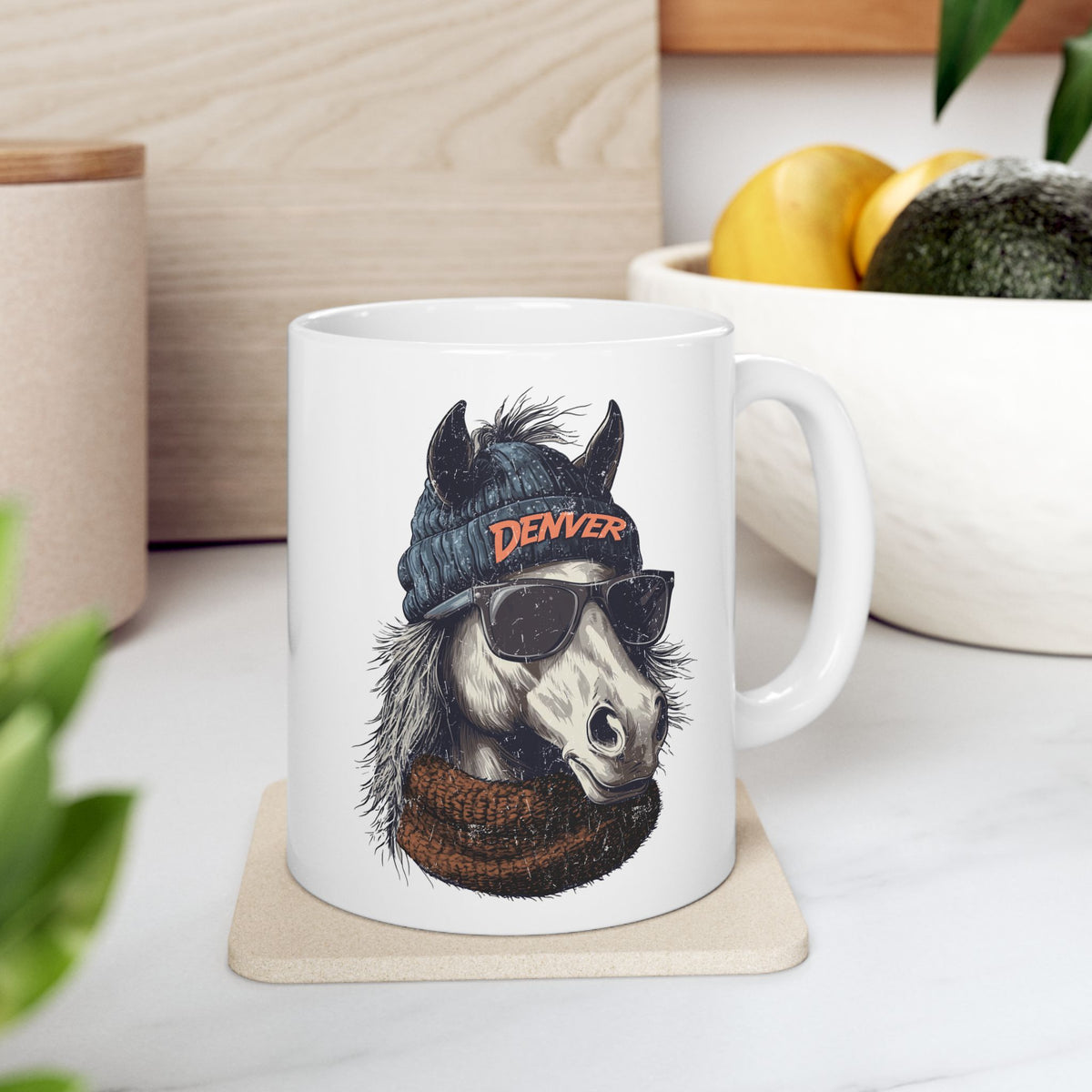 Denver Broncos Spirit Animal Ceramic Mug | Football Fan Gift