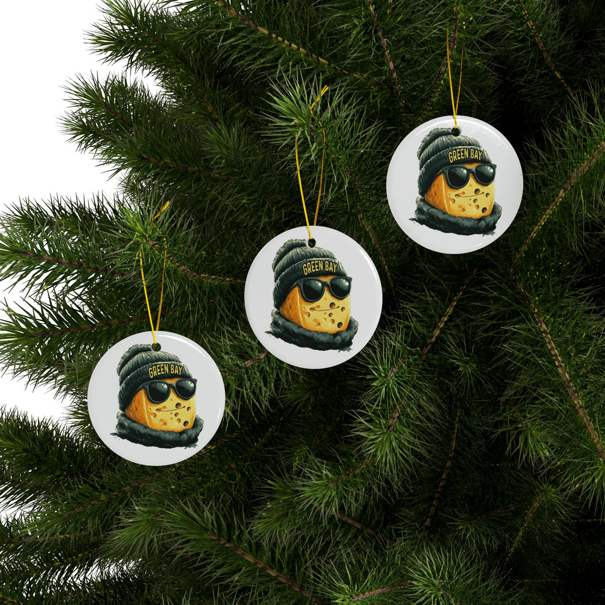 Green Bay Packers Spirit Animal Ceramic Ornament – Design 1 | Christmas Gift