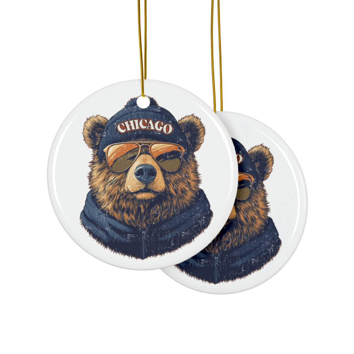 Chicago Bears Spirit Animal Ceramic Ornament | Christmas Gift