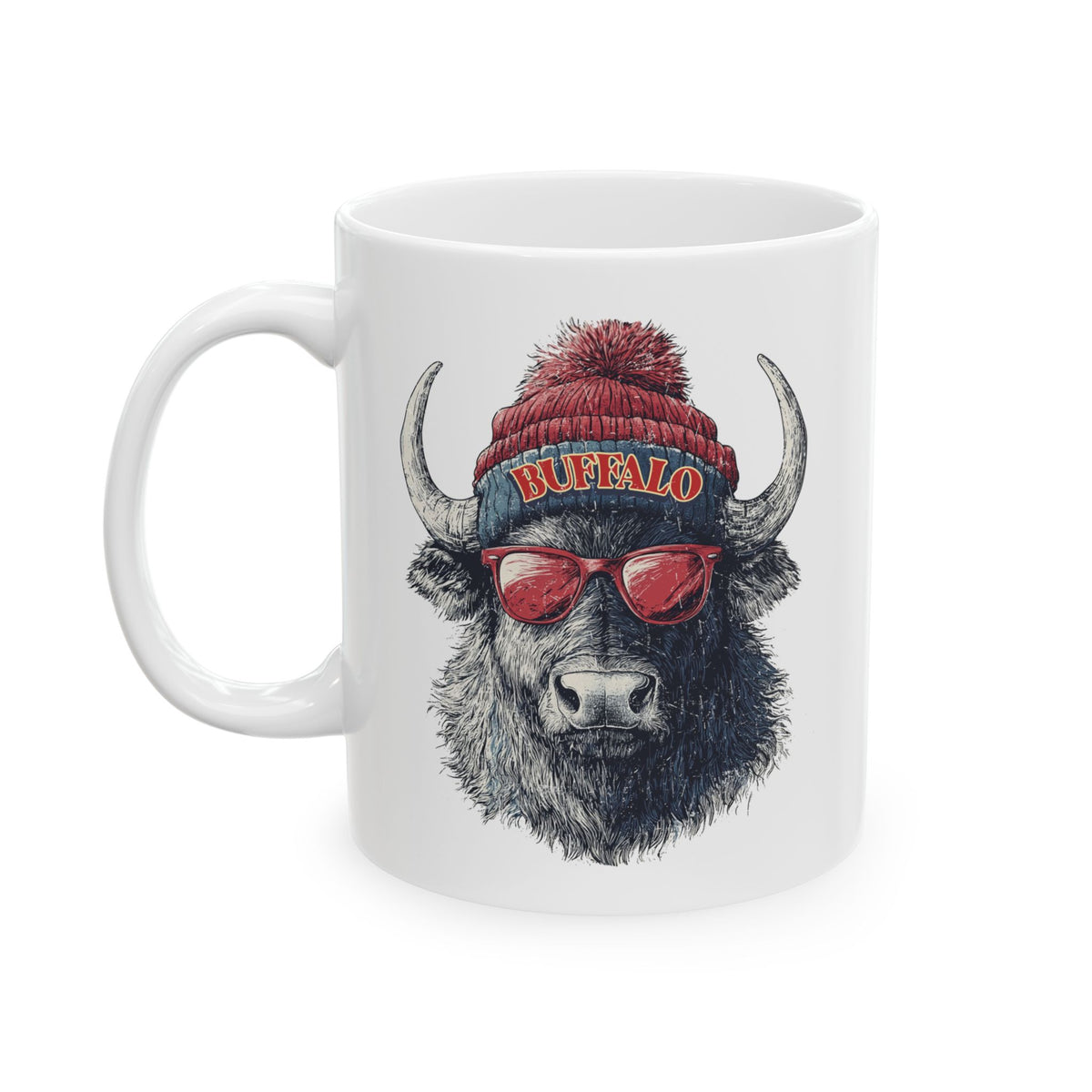 Buffalo Bills Spirit Animal Ceramic Mug | Football Fan Gift
