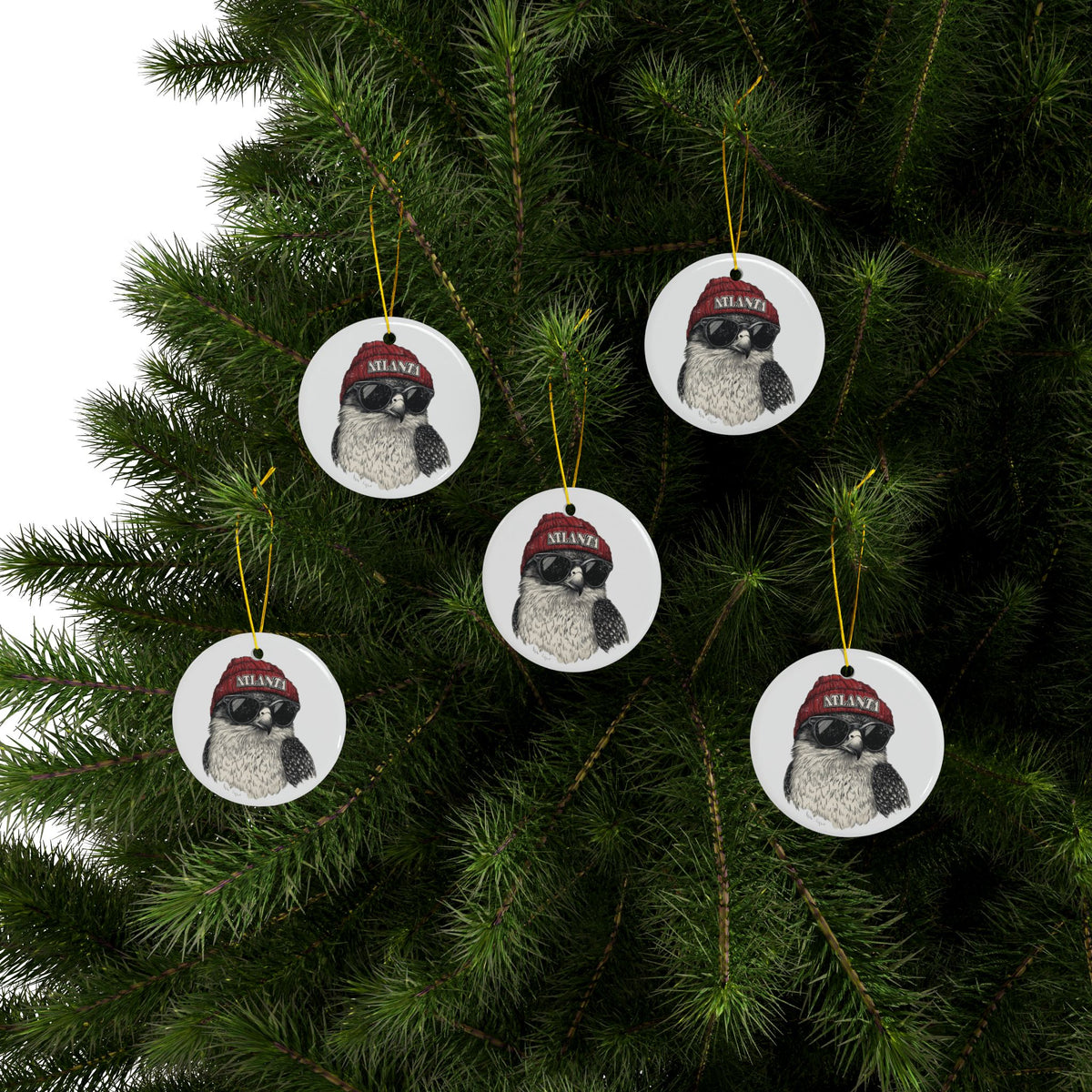 Atlanta Falcons Spirit Animal Ceramic Ornament | Christmas Gift