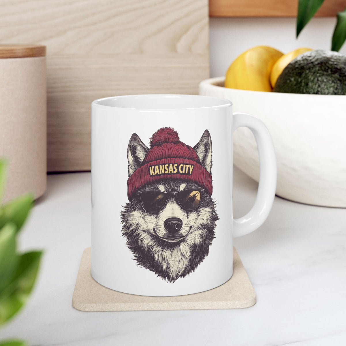 Kansas City Chiefs Spirit Animal Ceramic Mug | Football Fan Gift