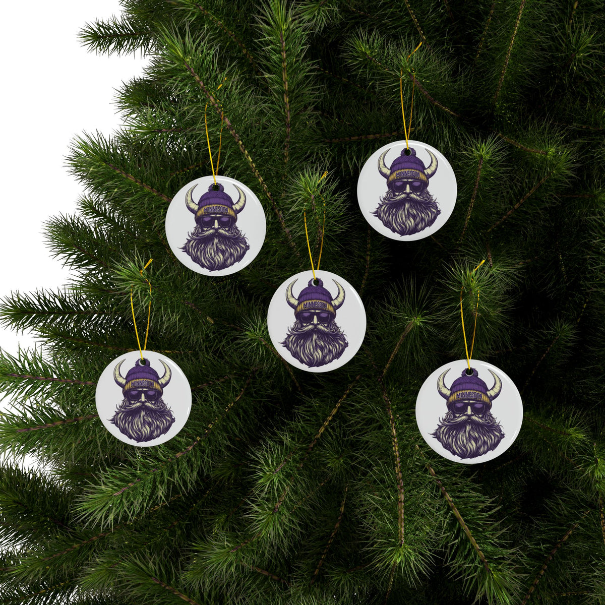 Minnesota Vikings Spirit Animal Ceramic Ornament | Christmas Gift