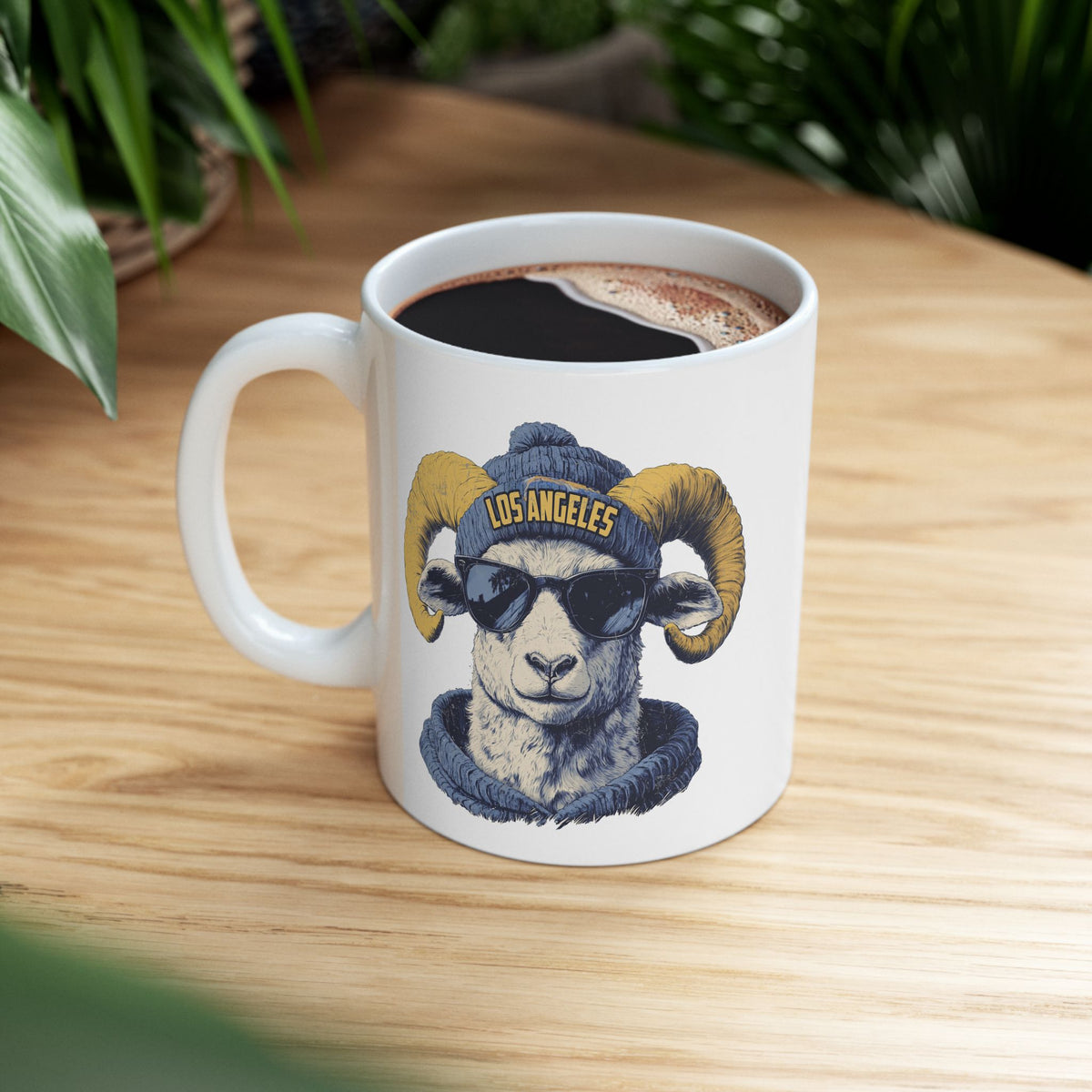 Los Angeles Rams Spirit Animal Ceramic Mug | Football Fan Gift