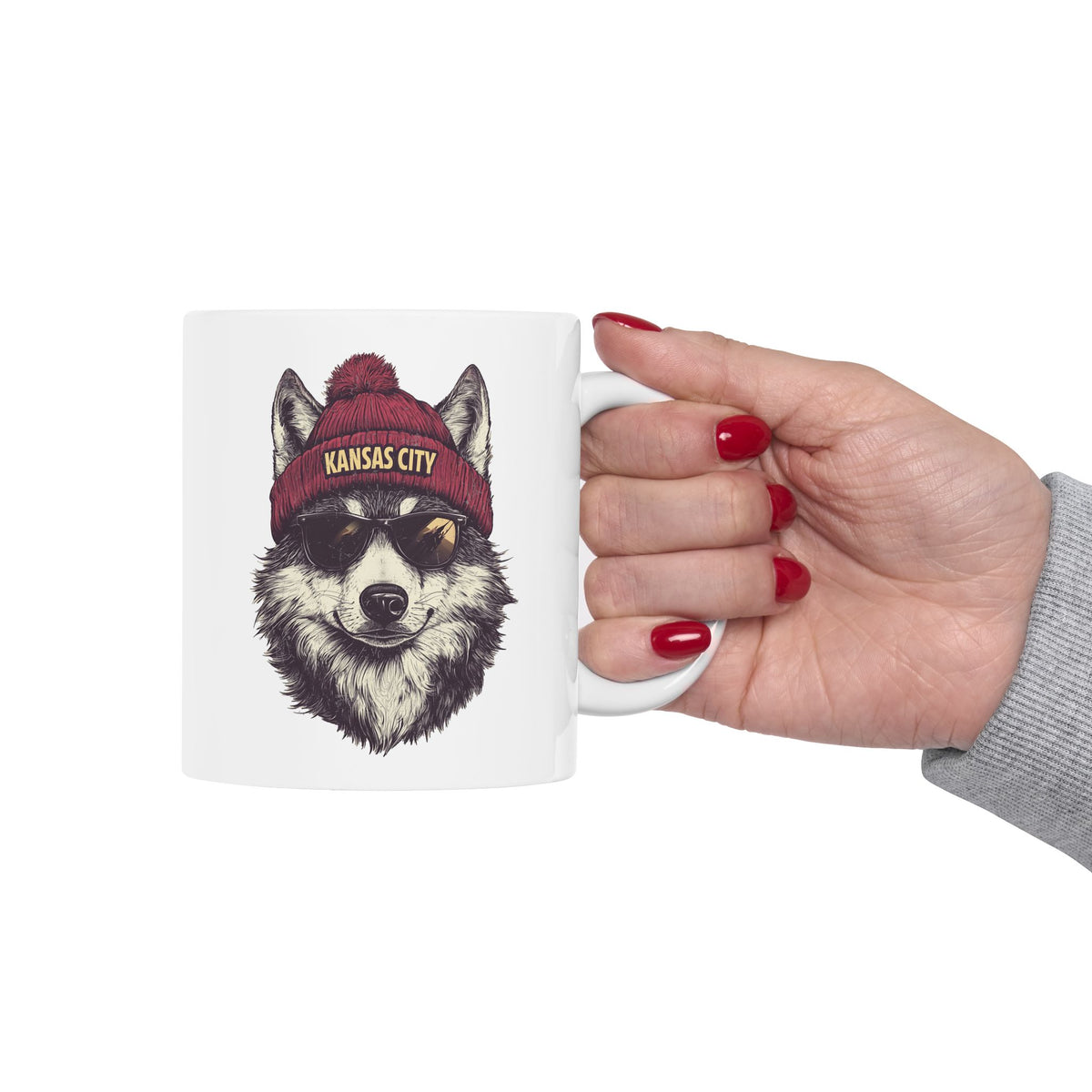 Kansas City Chiefs Spirit Animal Ceramic Mug | Football Fan Gift