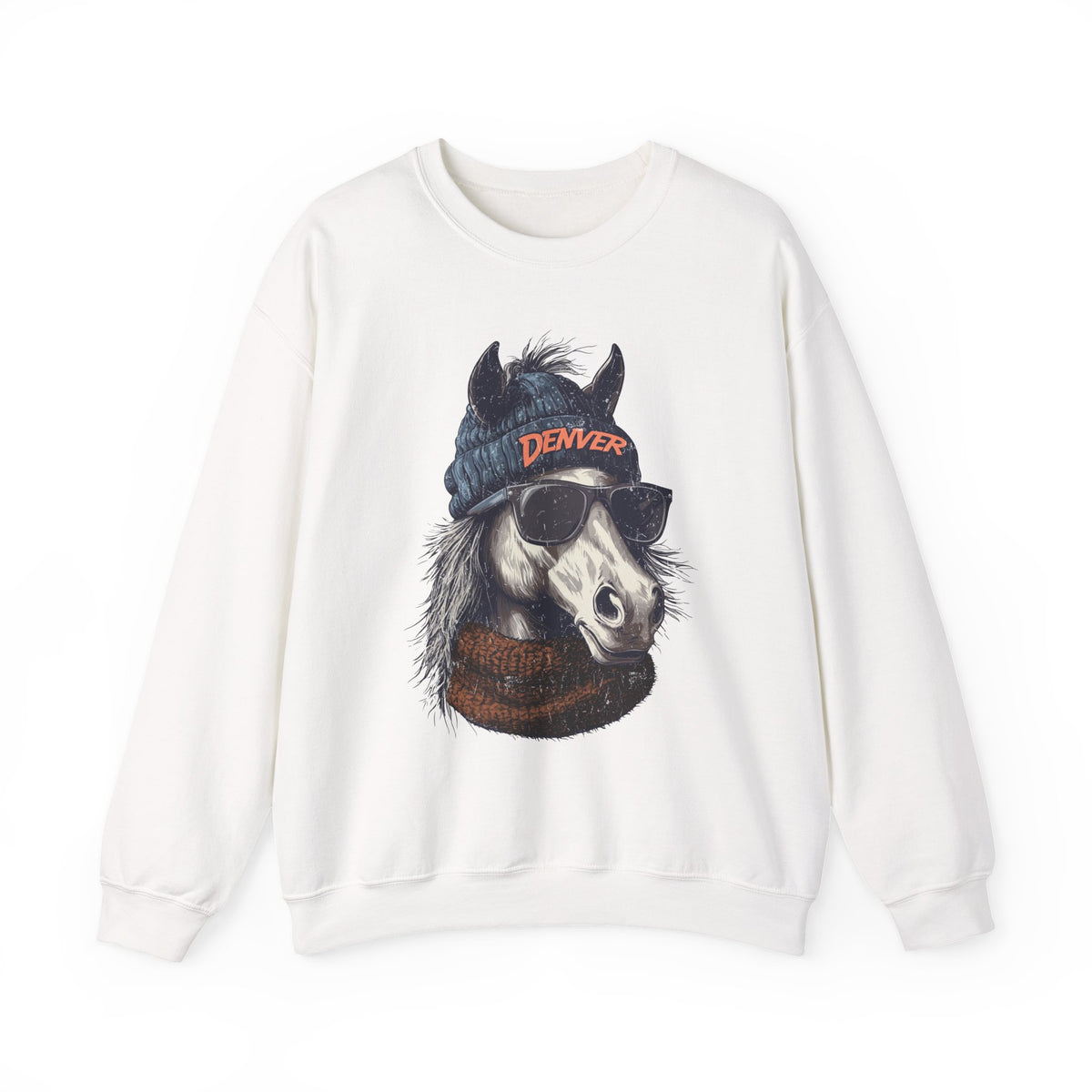 Denver Broncos Spirit Animal Crewneck Sweatshirt | Football Fan Gift