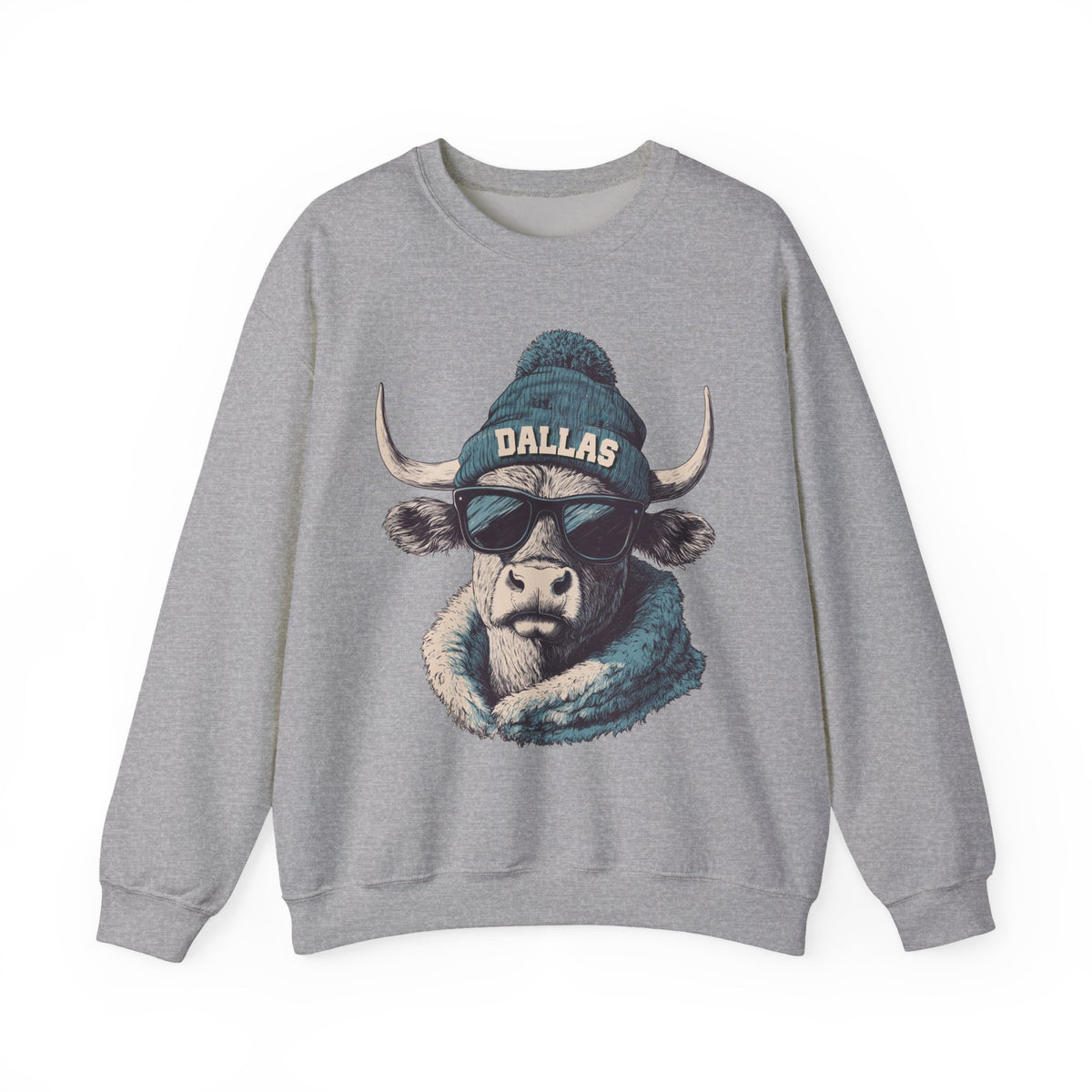 Dallas Cowboys Spirit Animal Crewneck Sweatshirt – Design 1 | Football Fan Gift