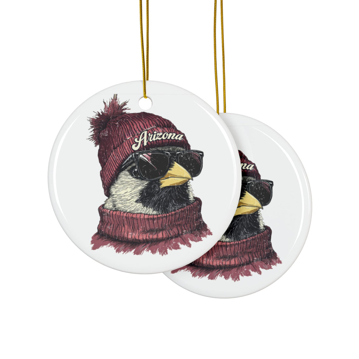 Arizona Cardinals Spirit Animal Ceramic Ornament | Christmas Gift