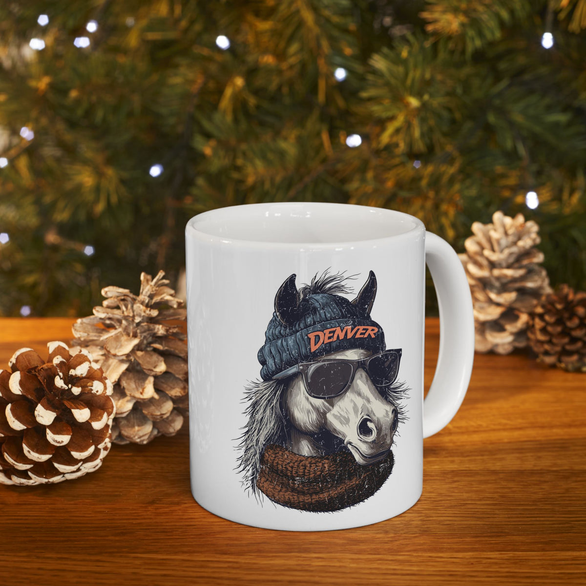 Denver Broncos Spirit Animal Ceramic Mug | Football Fan Gift