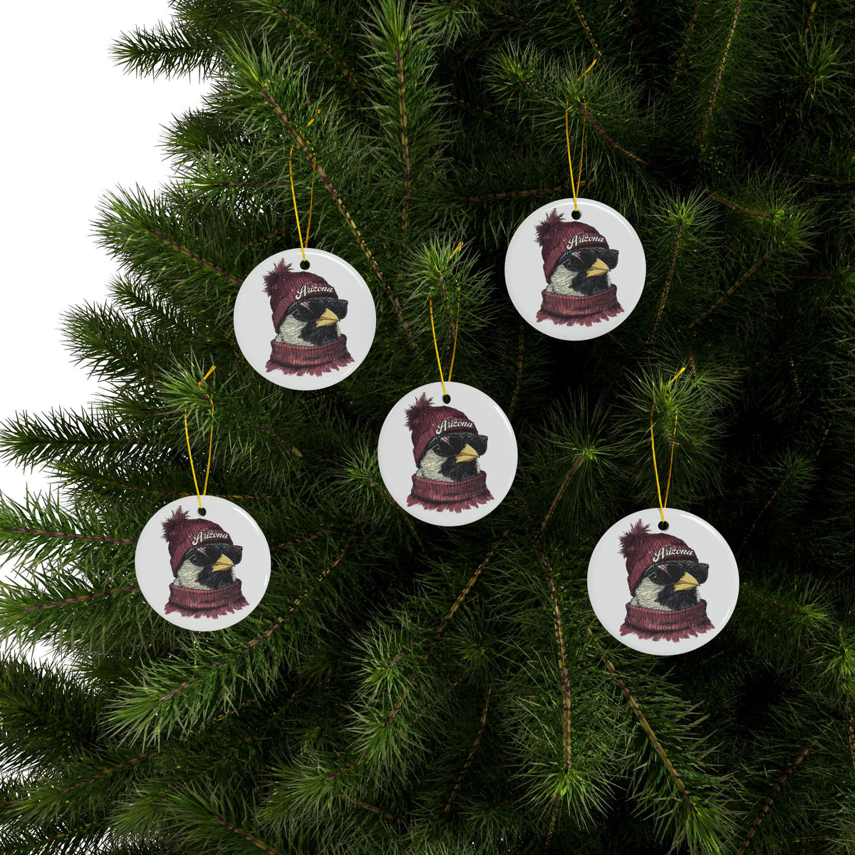 Arizona Cardinals Spirit Animal Ceramic Ornament | Christmas Gift