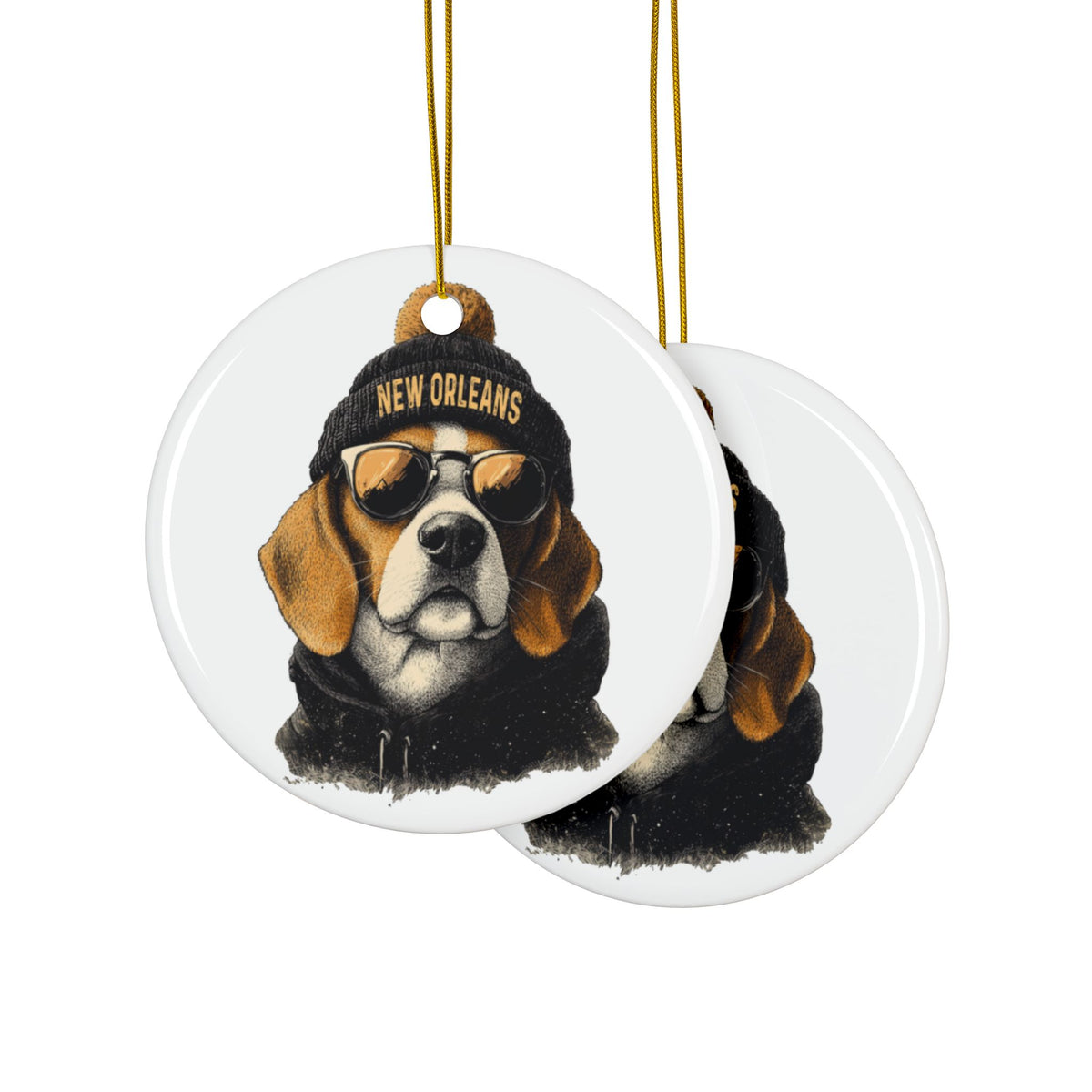 New Orleans Saints Spirit Animal Ceramic Ornament | Christmas Gift